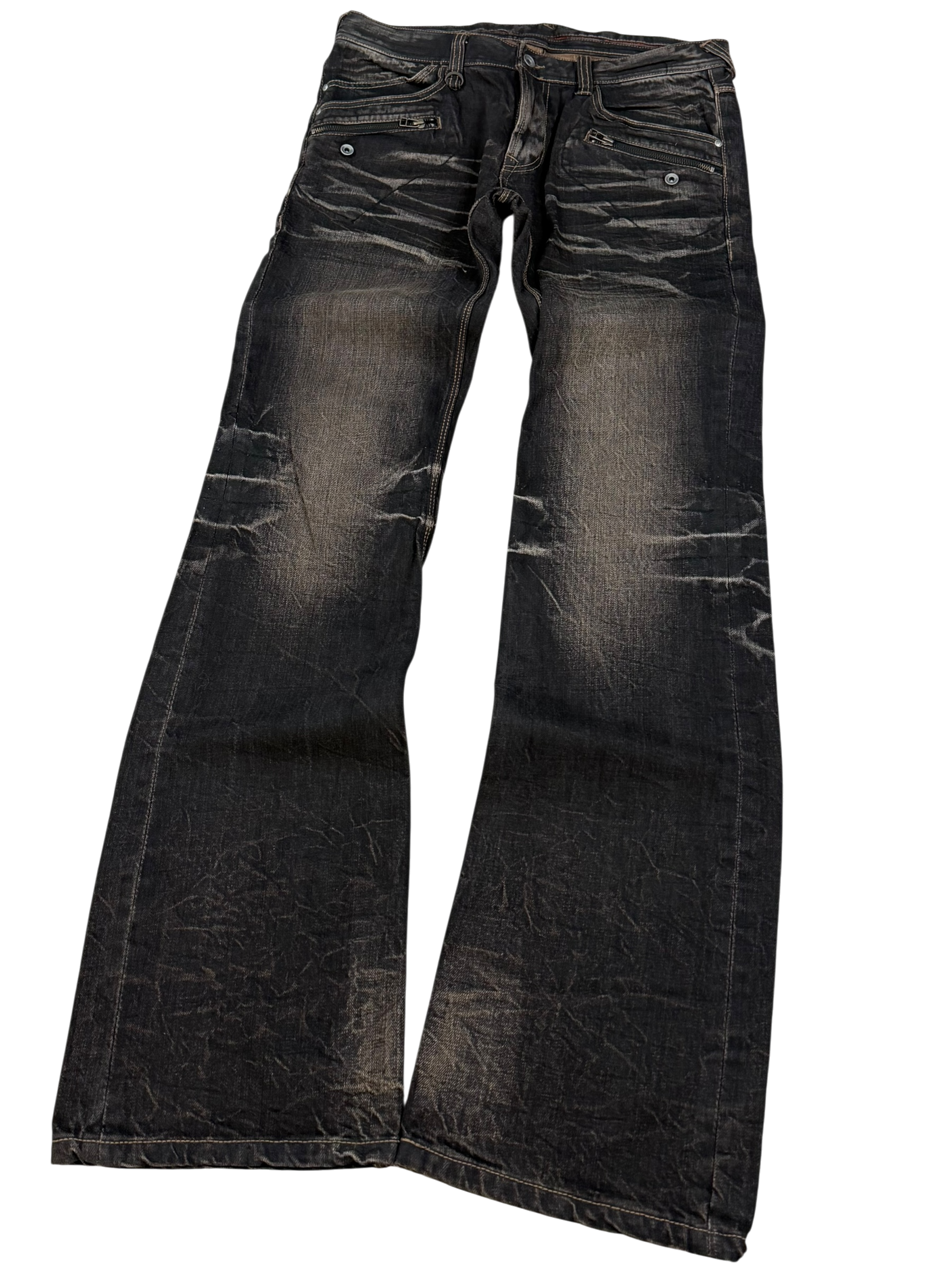Crazy washed Bootcut Jeans (L)