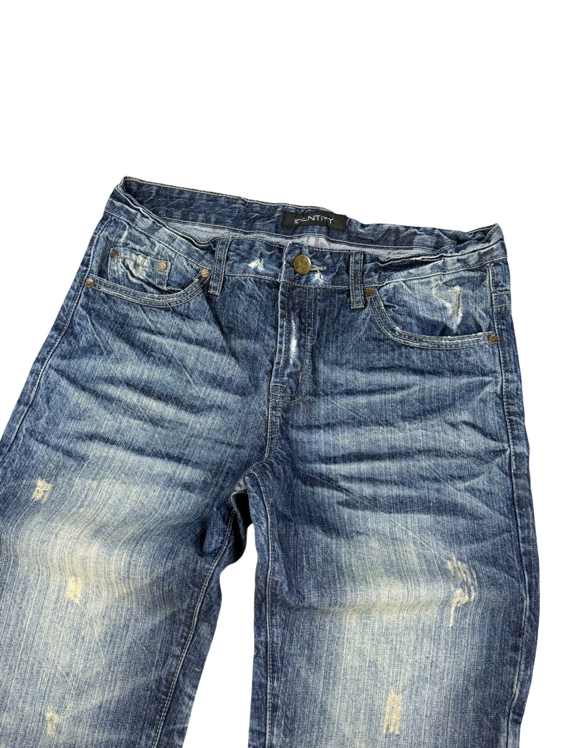 Washed Straight Fit Jeans (S)