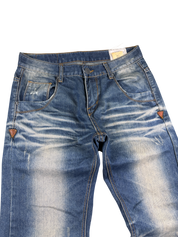 Crazy washed Straight Jeans (S)