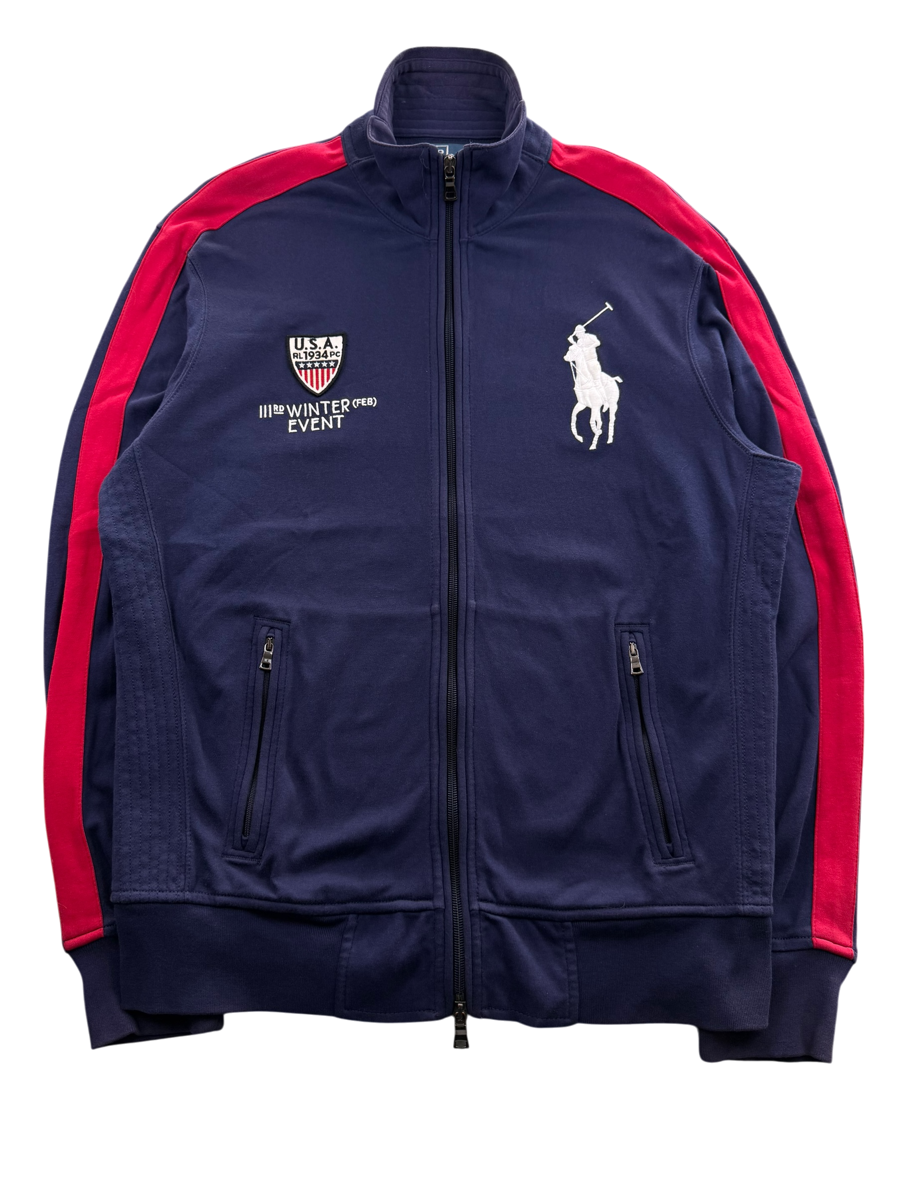 Ralph Lauren Big Pony USA Zip Hoodie (M)