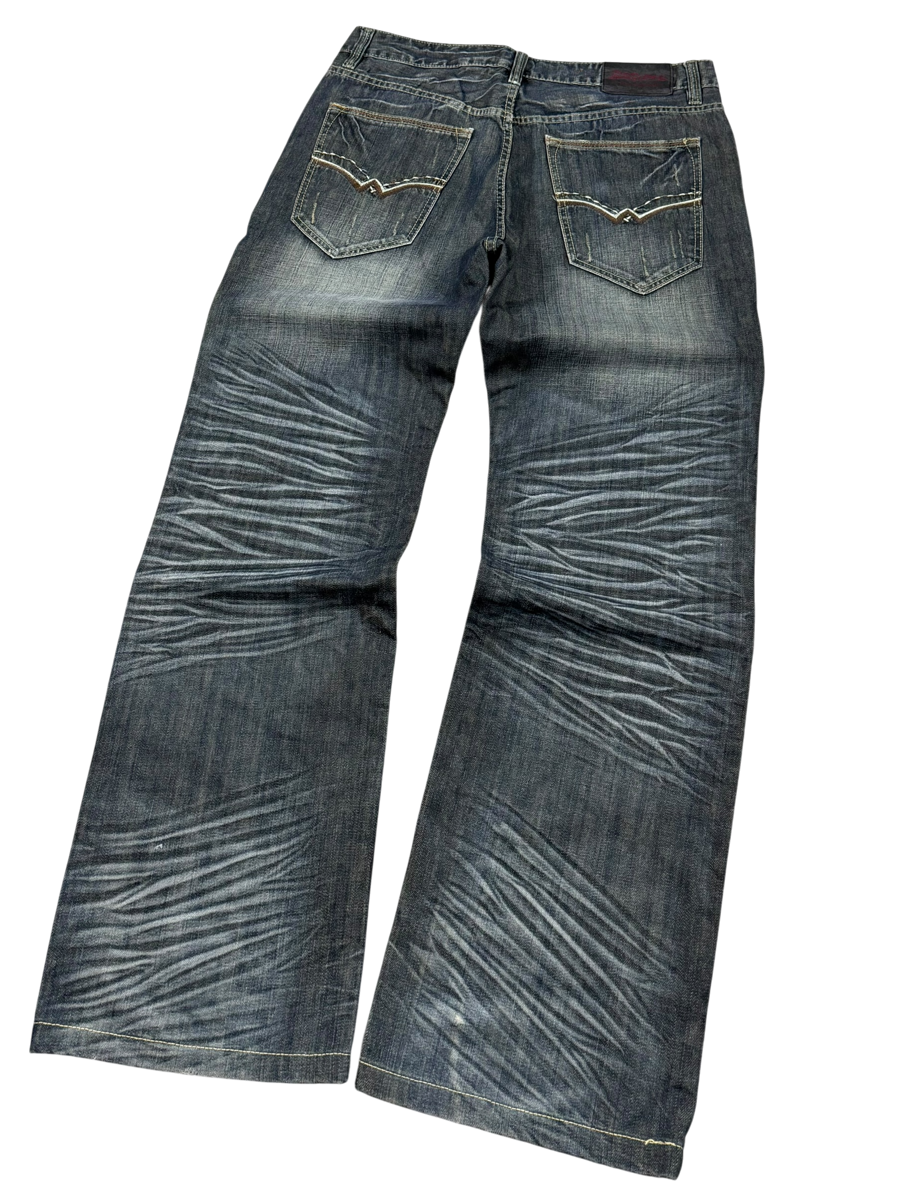 Crazy Washed Baggy Jeans (S-M)