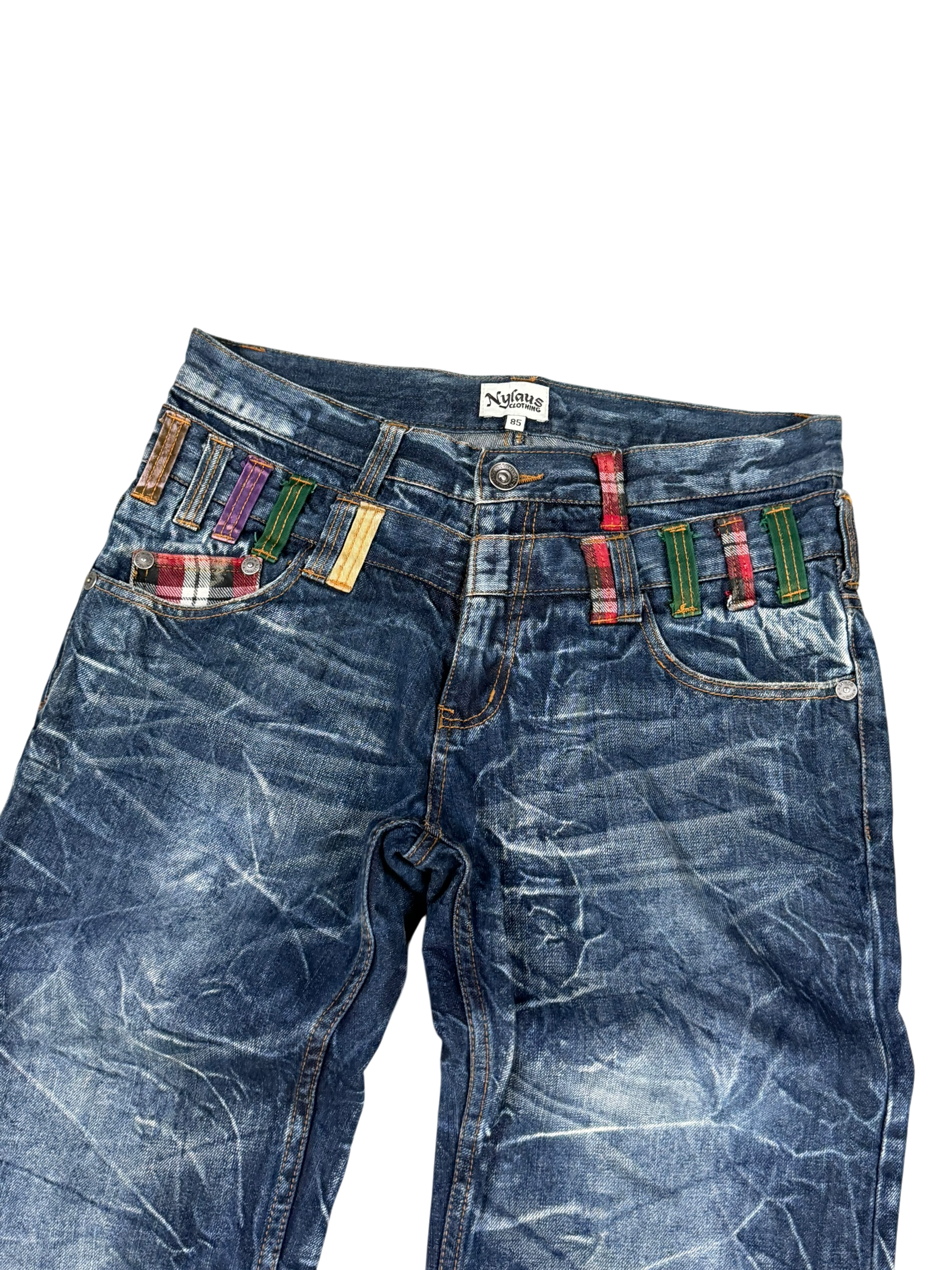 Ultra washed doublewaist Straightfit Jeans (M)