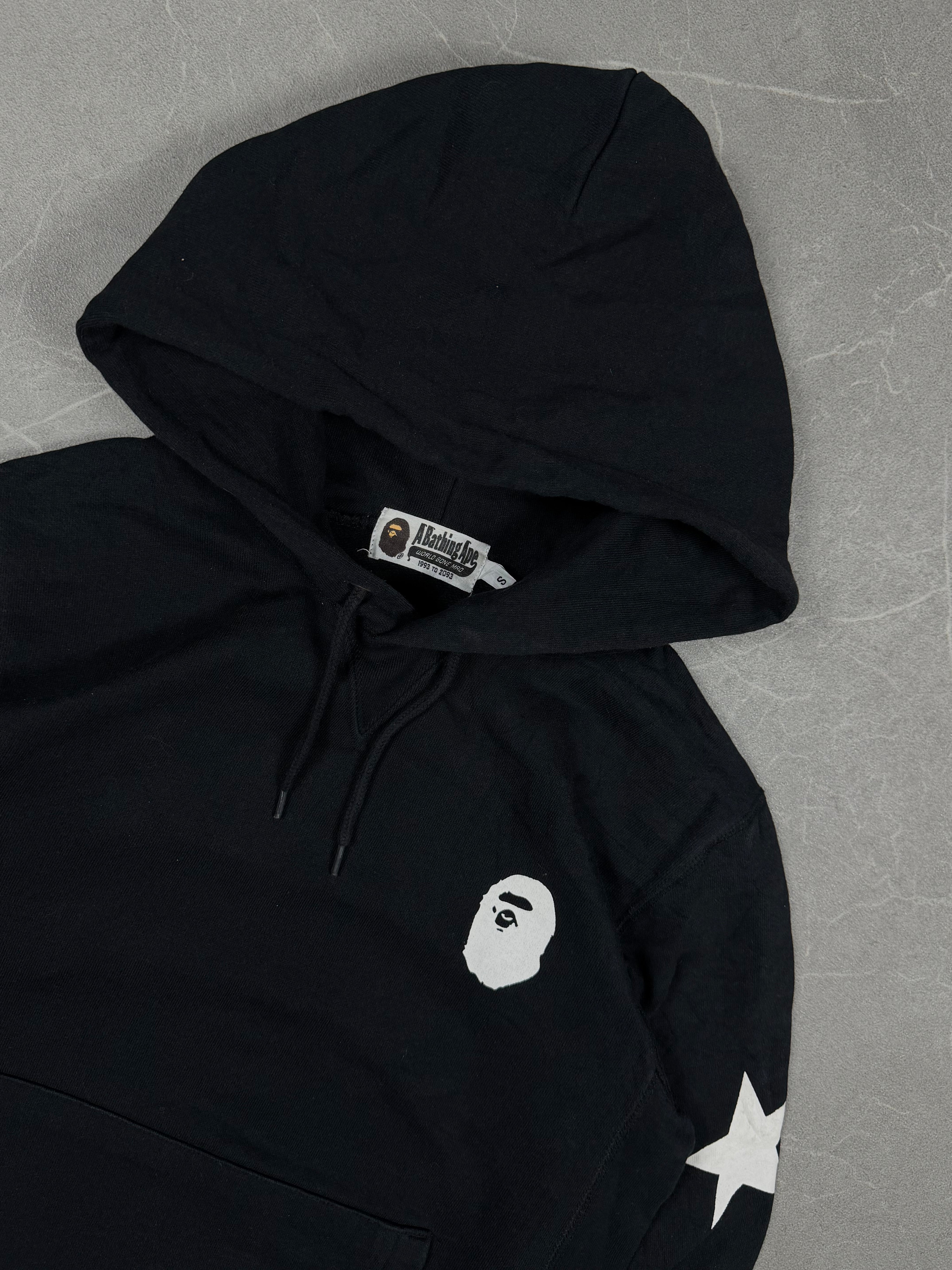Bape Apehead Logo Backprint Hoodie (S)