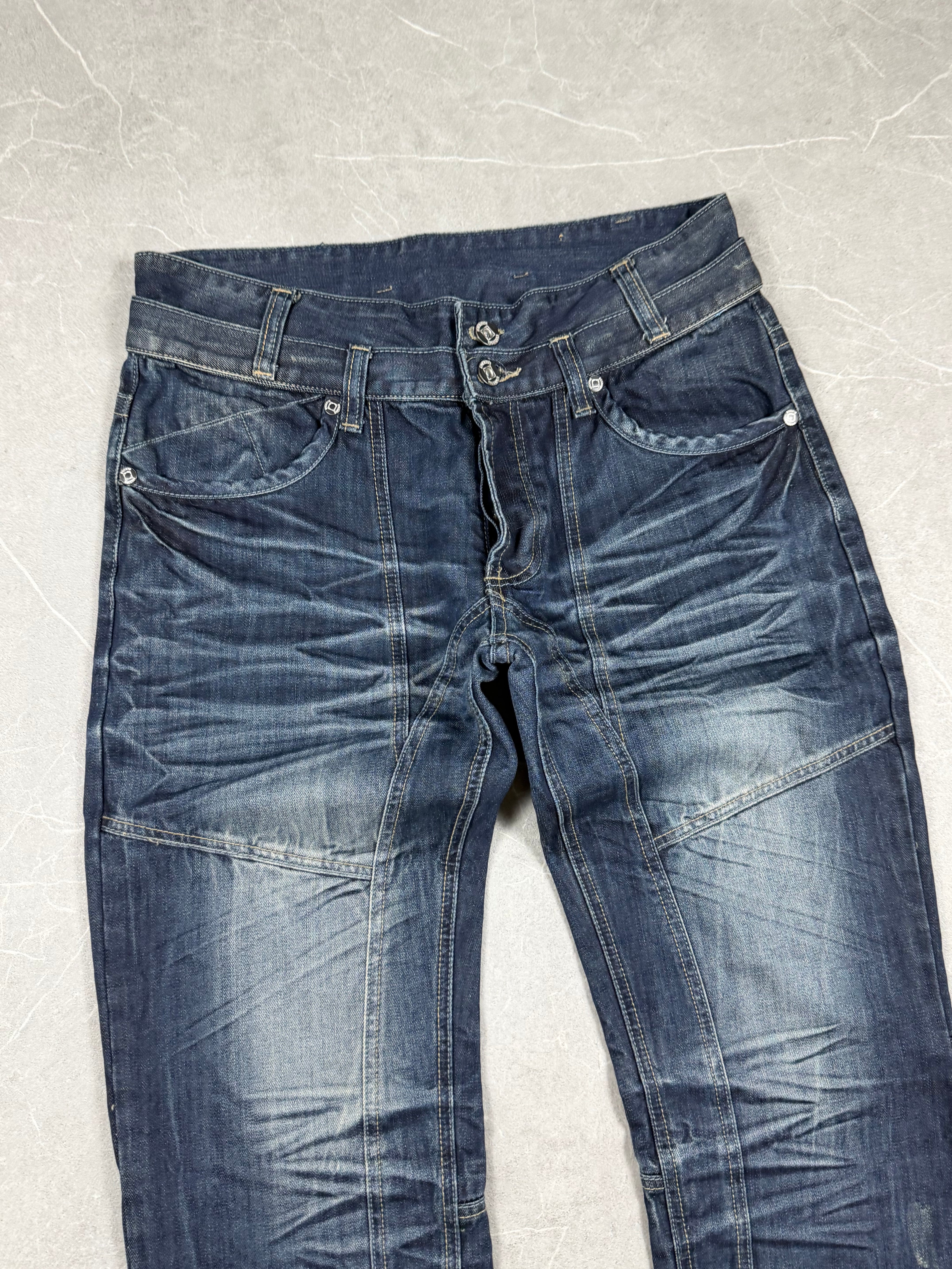Vintage washed Straight Jeans (M-L)