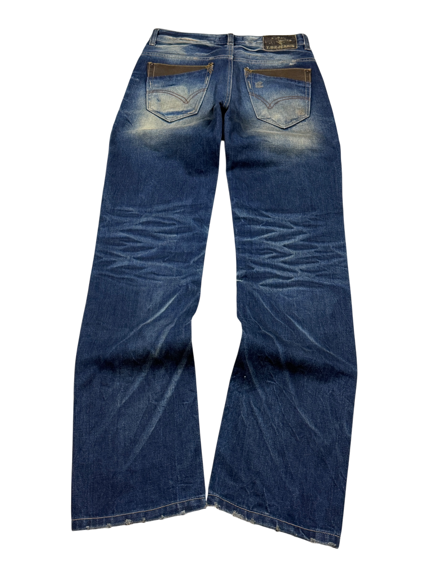 Crazy Washed Slim Jeans (XS-S)