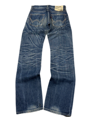 Crazy Washed Straight Jeans (XS)