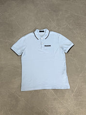 Prada Slim Fit Polo Shirt Baby Blue (S)