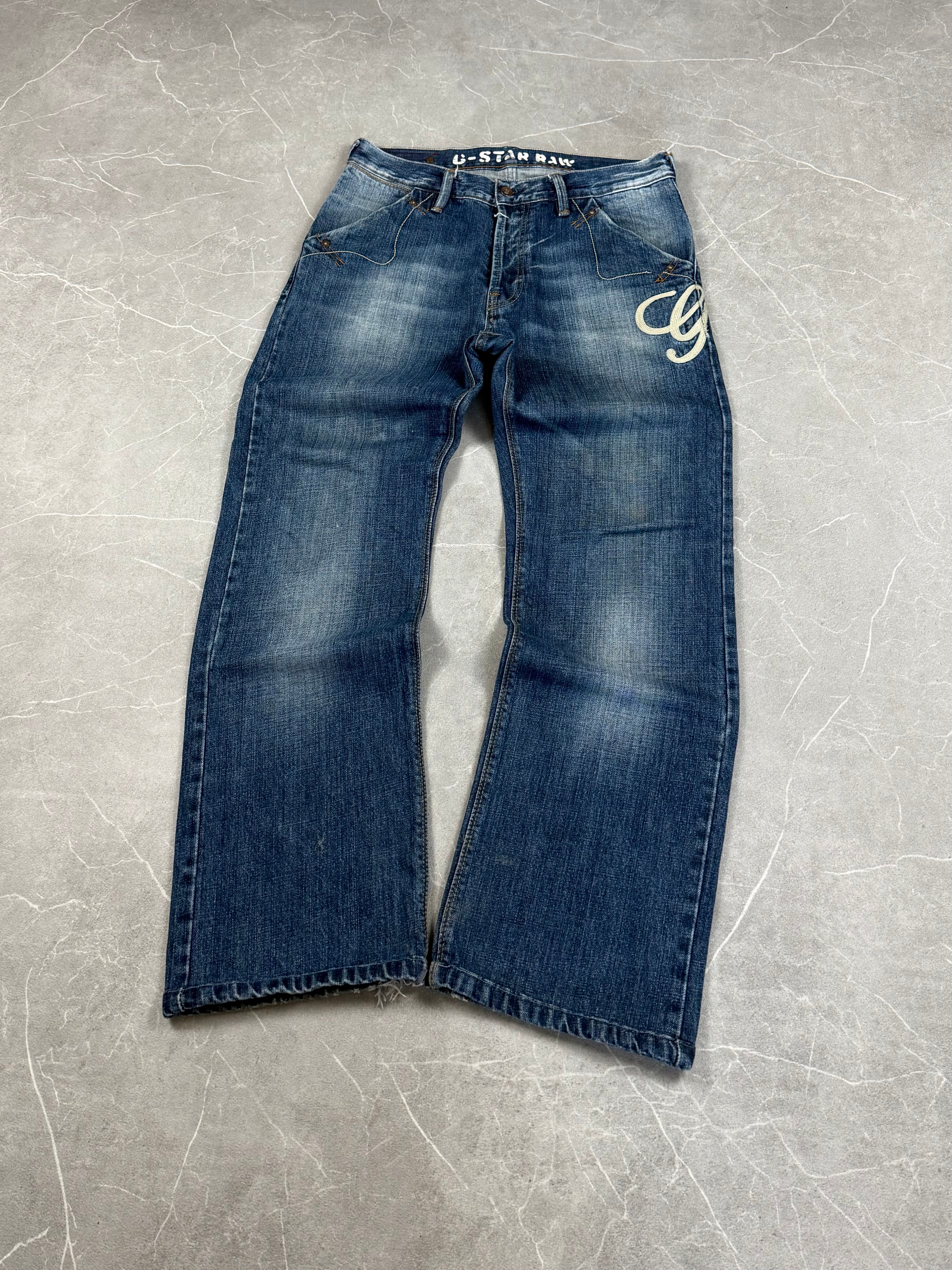 G-Star Logo Bootcut Jeans (S)