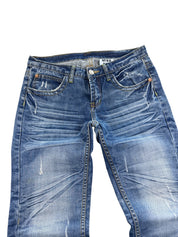 Crazy washed Straight Jeans (S)