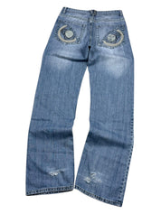 Versace vintage Big Logo Bootcut Jeans (M-L)