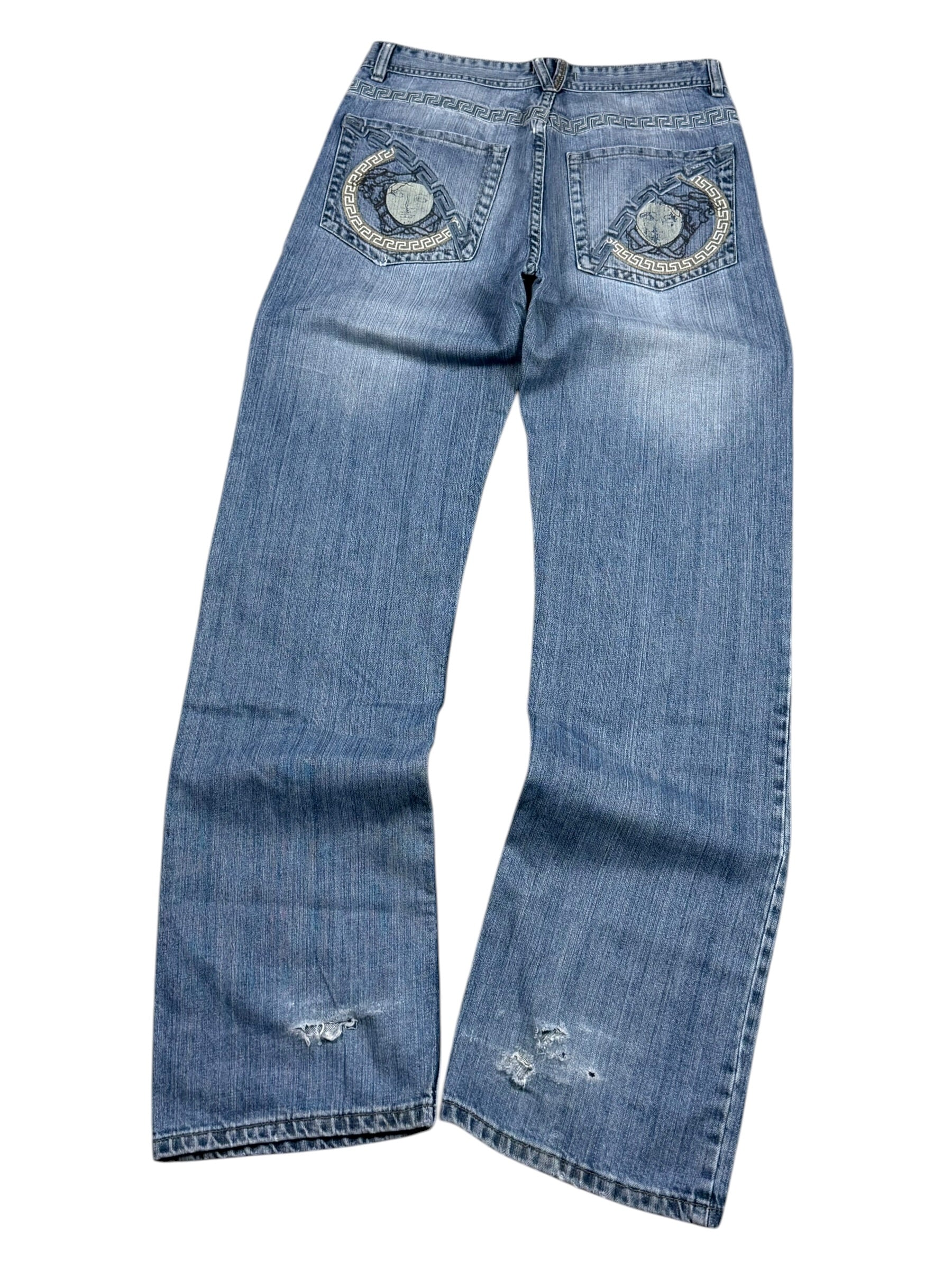 Versace vintage Big Logo Bootcut Jeans (M-L)