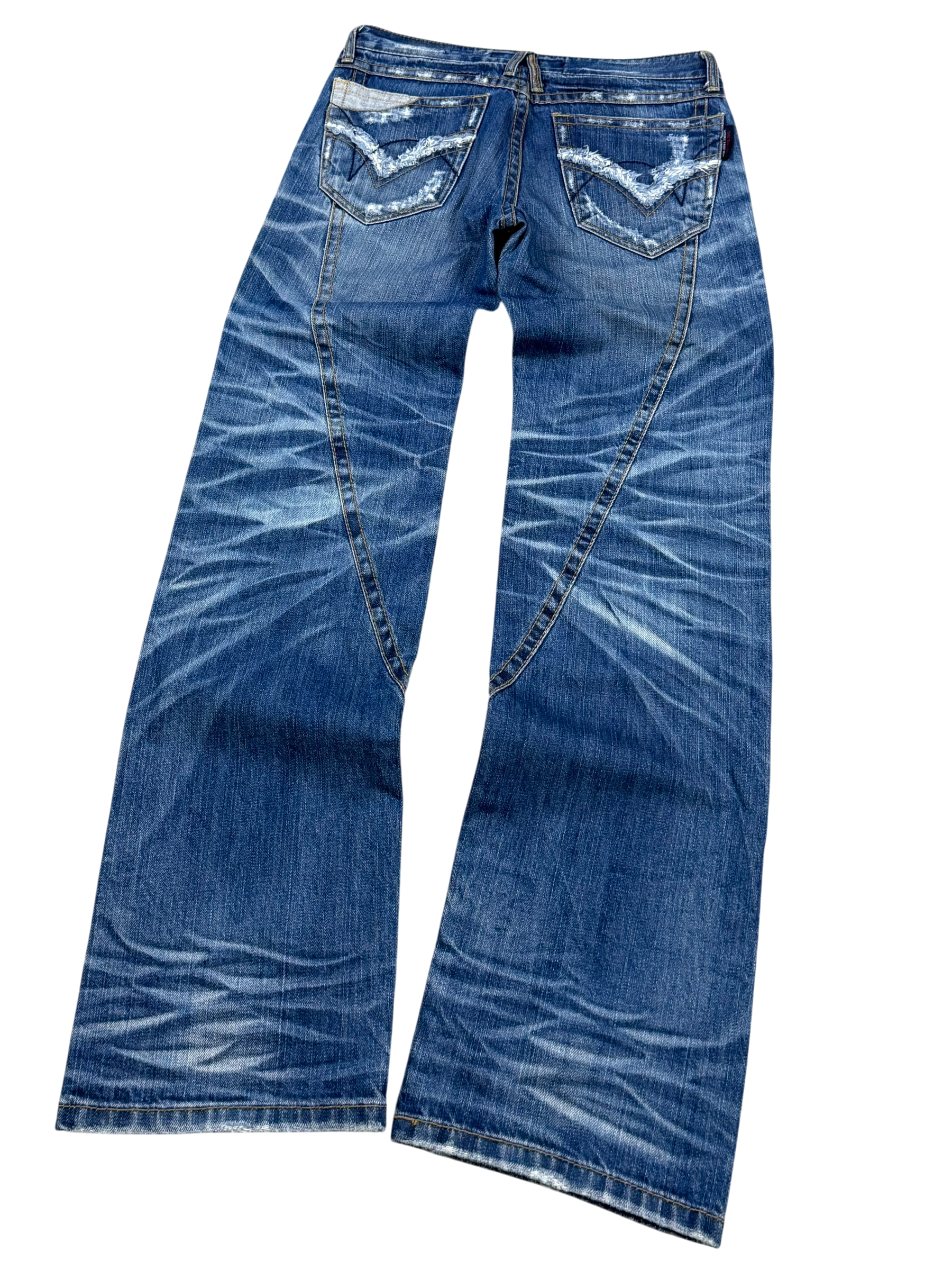 Washed Straightfit Jeans (XS)
