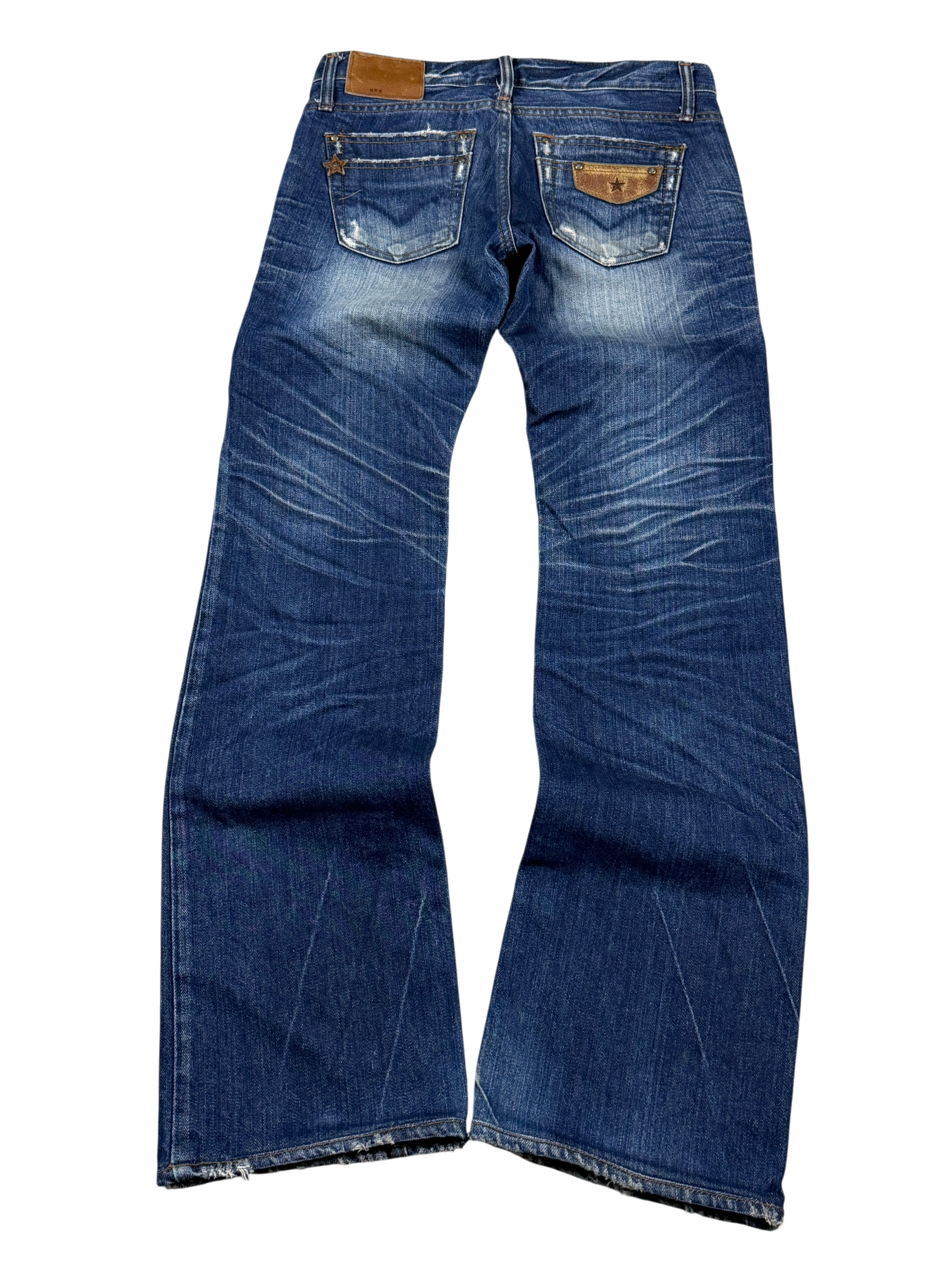 Crazy washed Straight Jeans (XS)