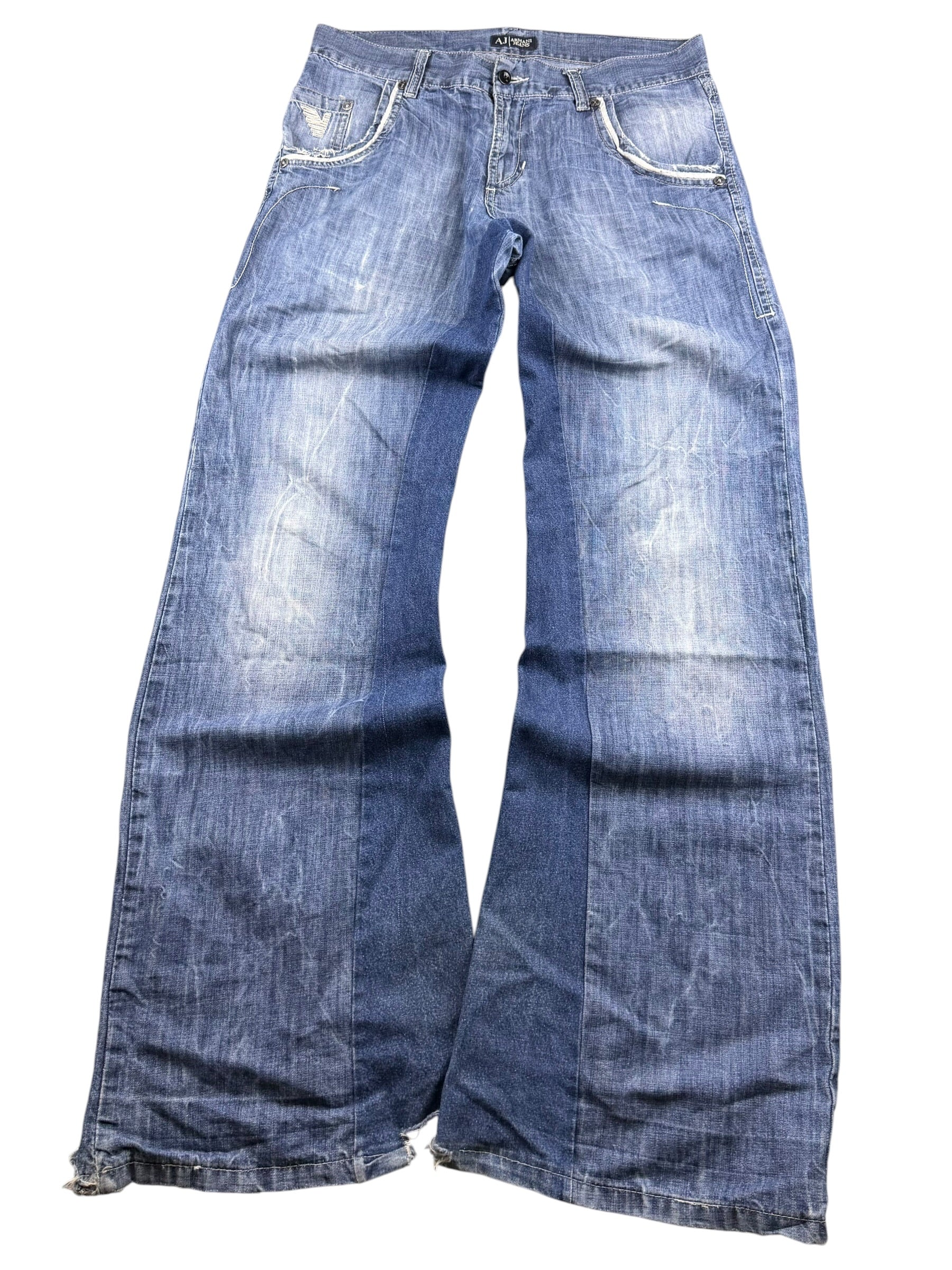 Armani Big Logo Bootcut Jeans (M-L)
