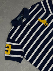 Ralph Lauren Big Pony Striped Polo Shirt (M Slim Fit)