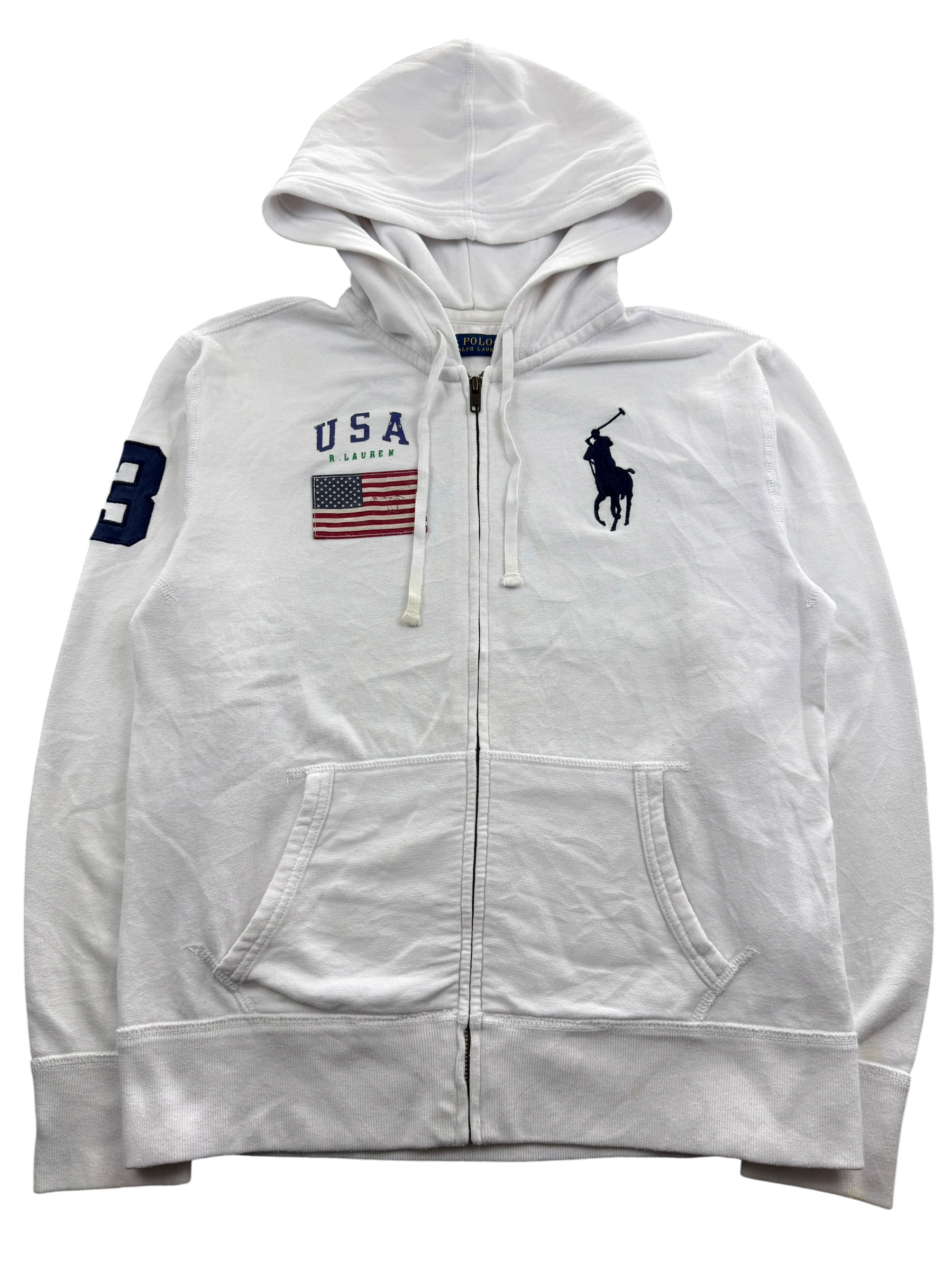 Ralph Lauren USA Zip Hoodie (XS)