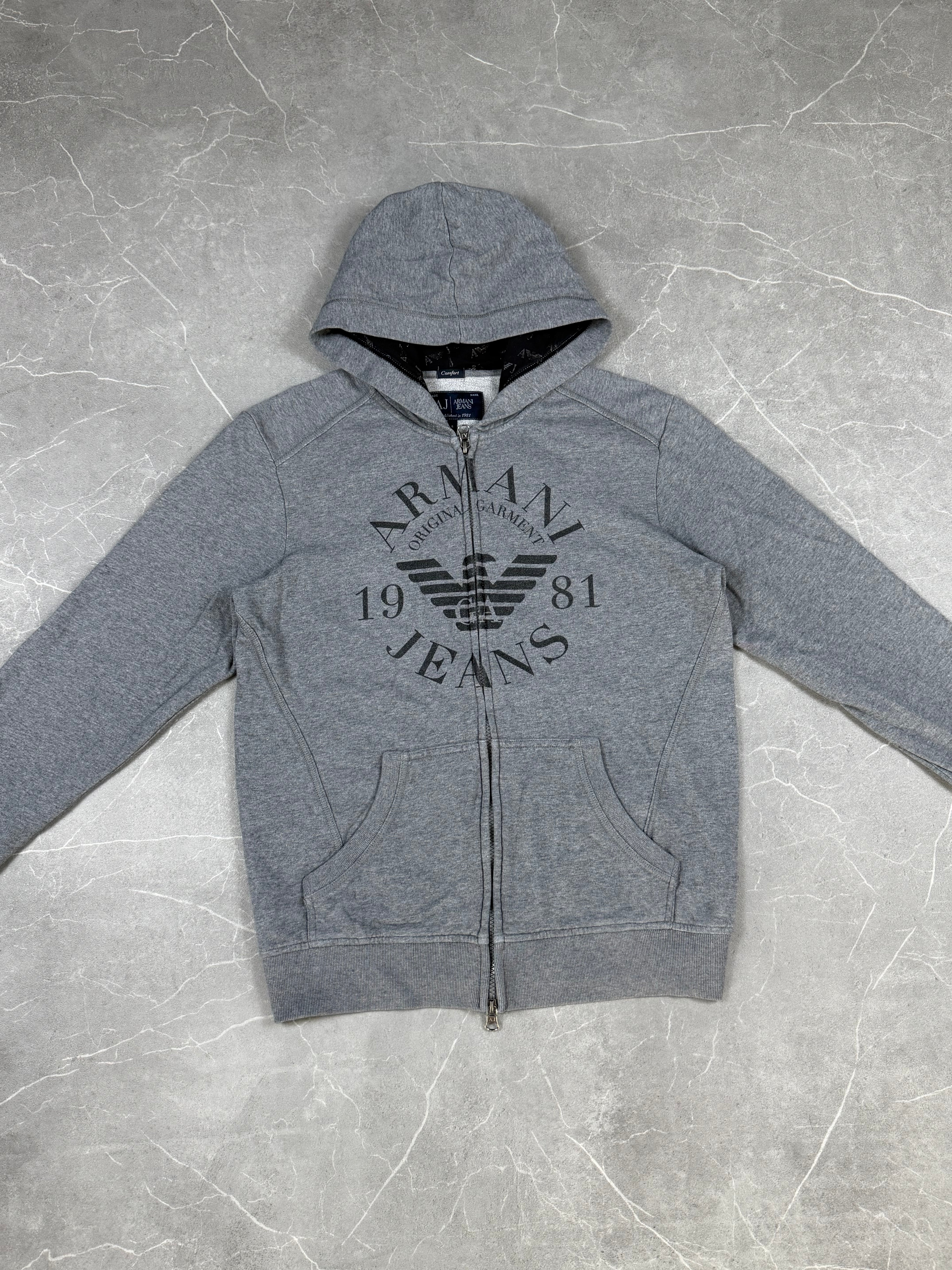 Rare Armani Big Logo Zipper (S)