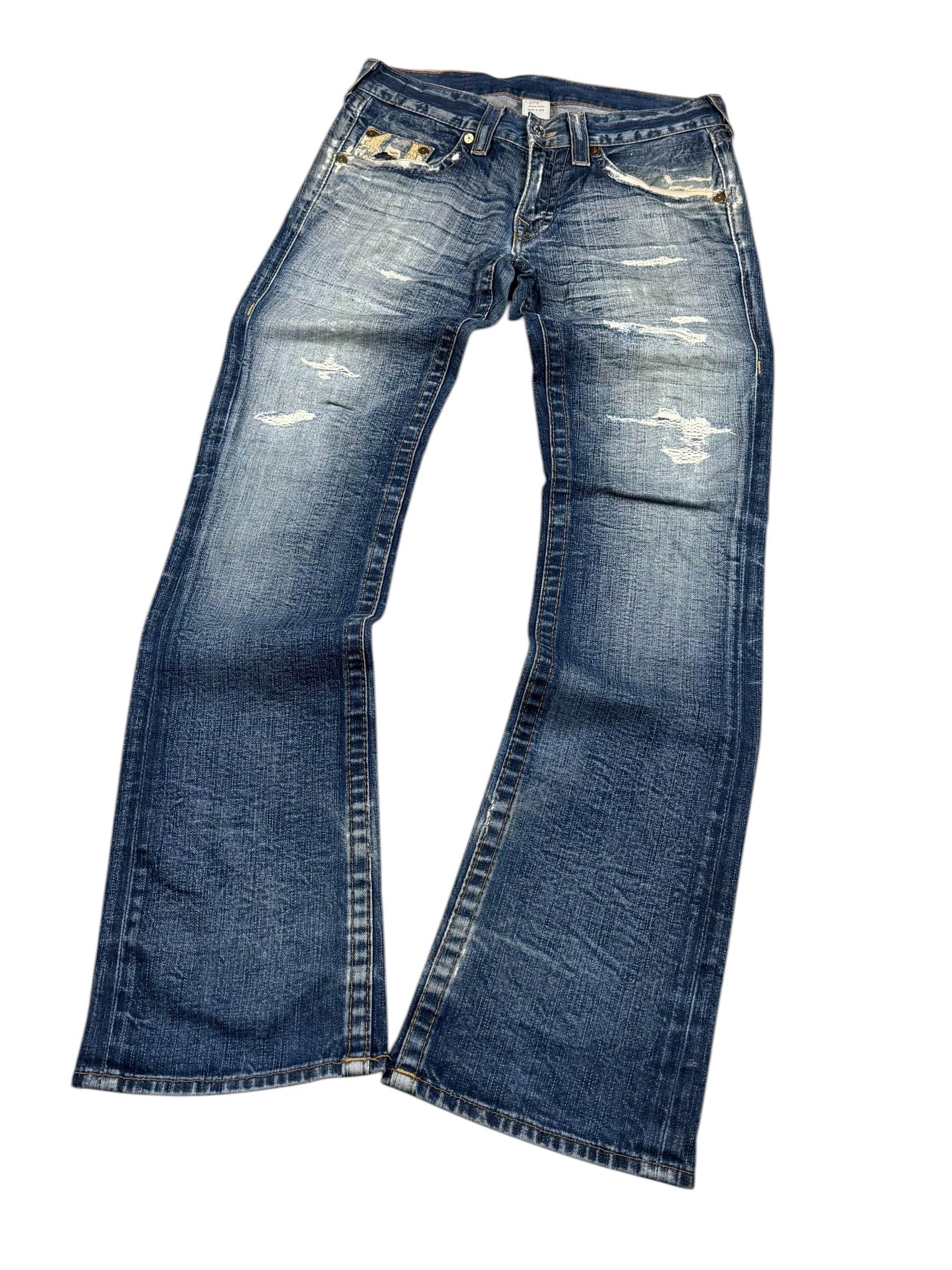 True Religion washed Bootcut Jeans (M)
