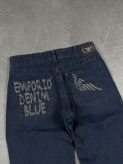 Armani Big Logo Baggy Jeans (S-M)