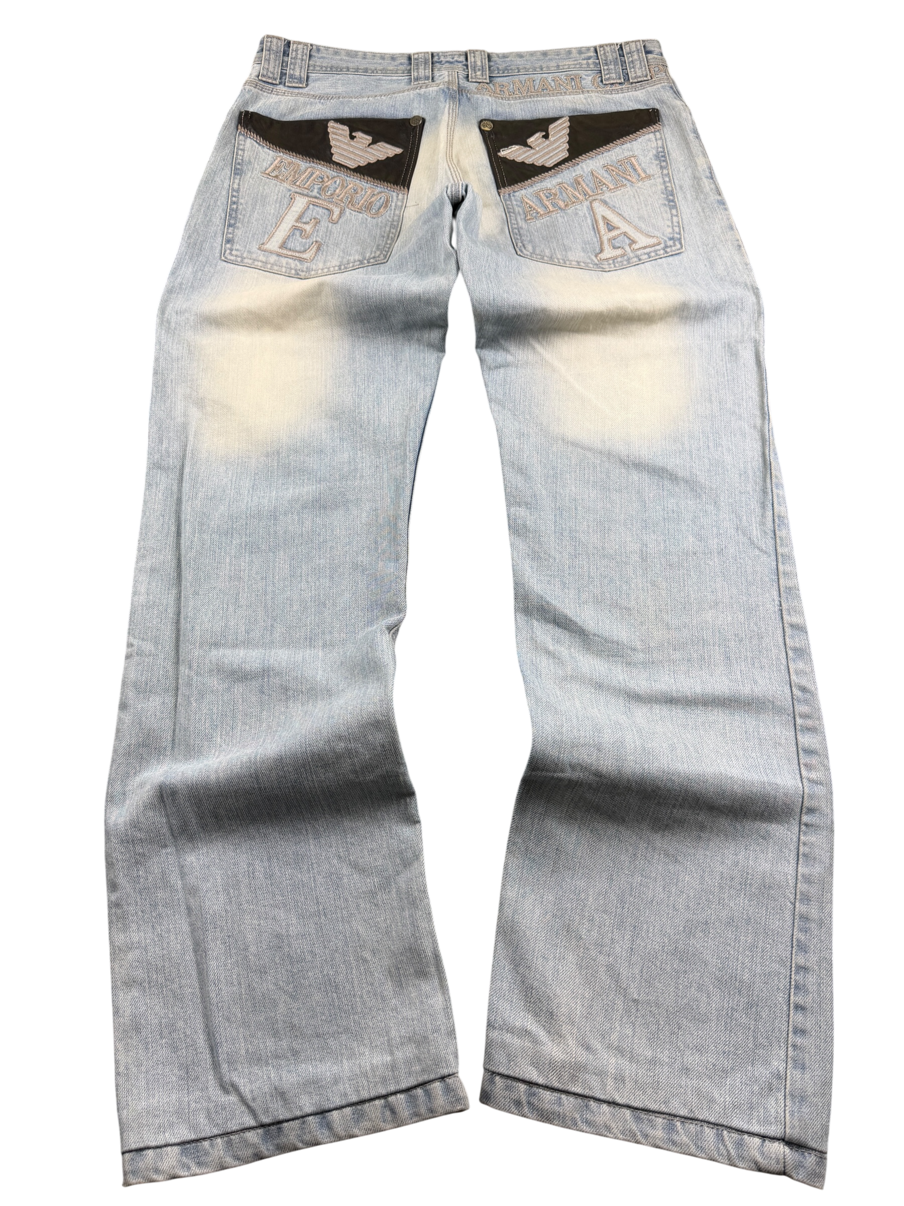 Armani vintage Big Logo Straight Jeans (M)