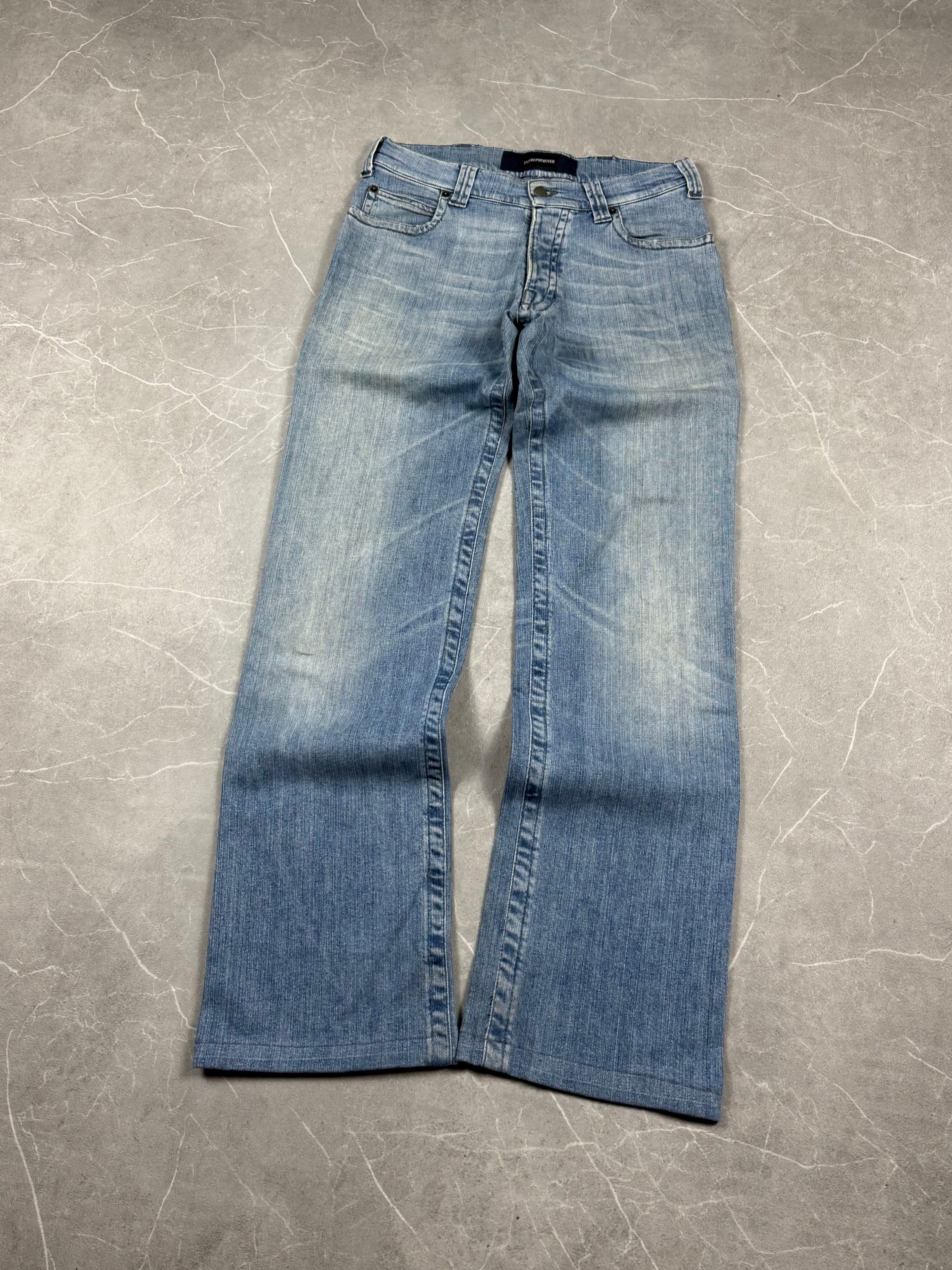 Armani Big Logo Bootcut Jeans (S)