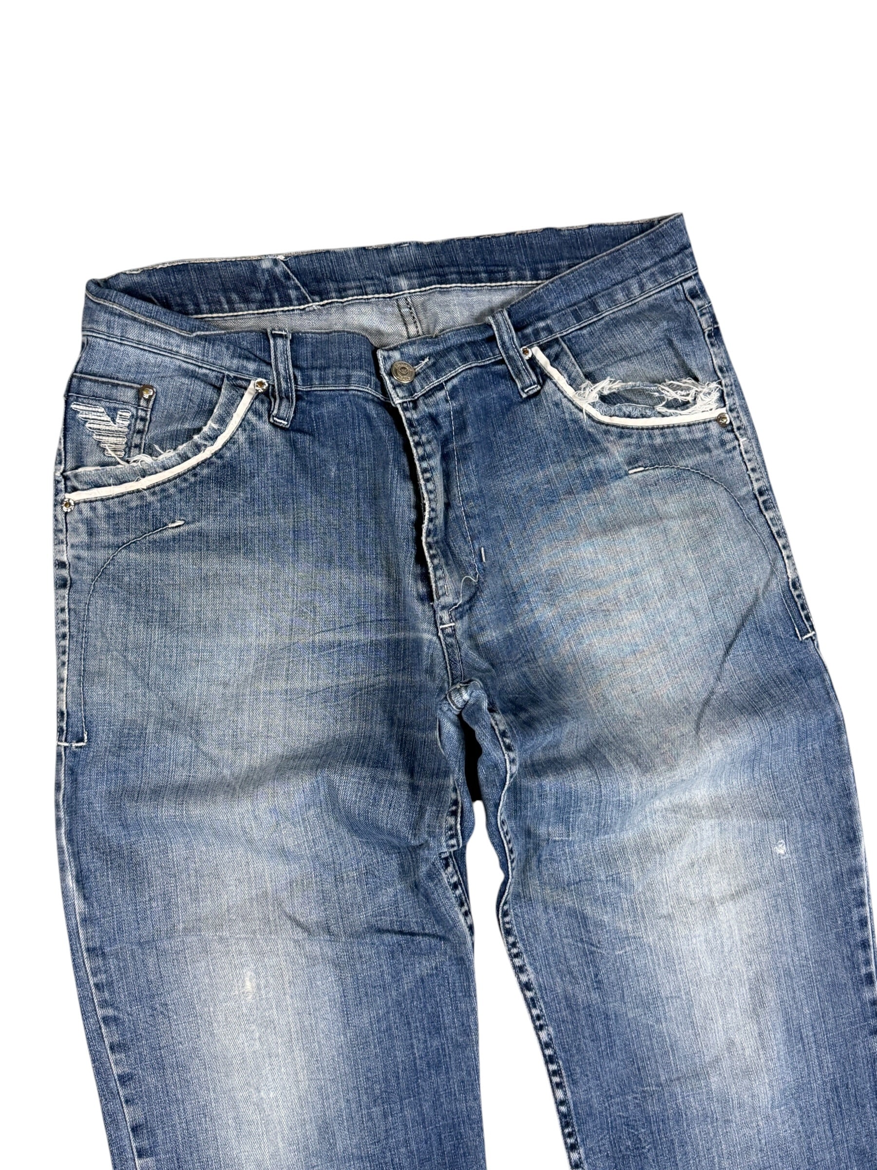 Armani vintage Big Logo Bootcut Jeans (S-M)