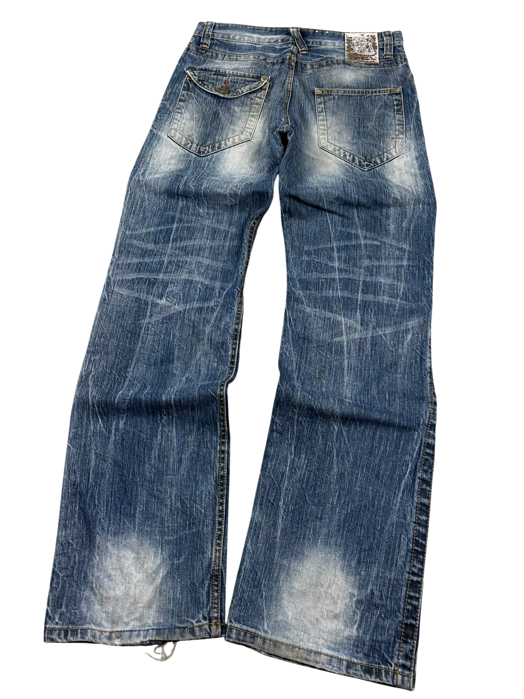 Washed Bootcut Jeans (S-M)