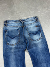 Vintage Bootcut Jeans painted (M)