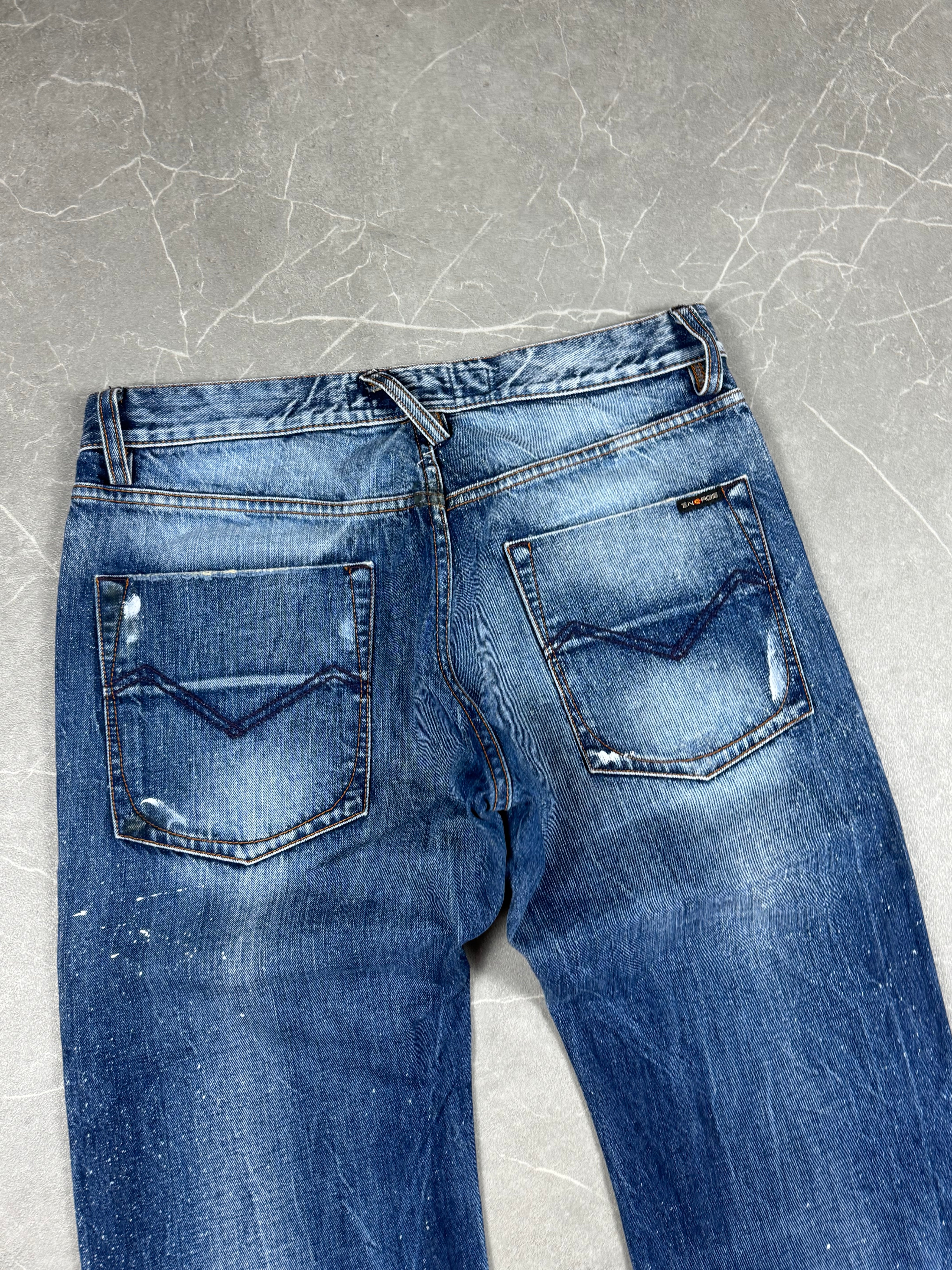 Vintage Bootcut Jeans painted (M)