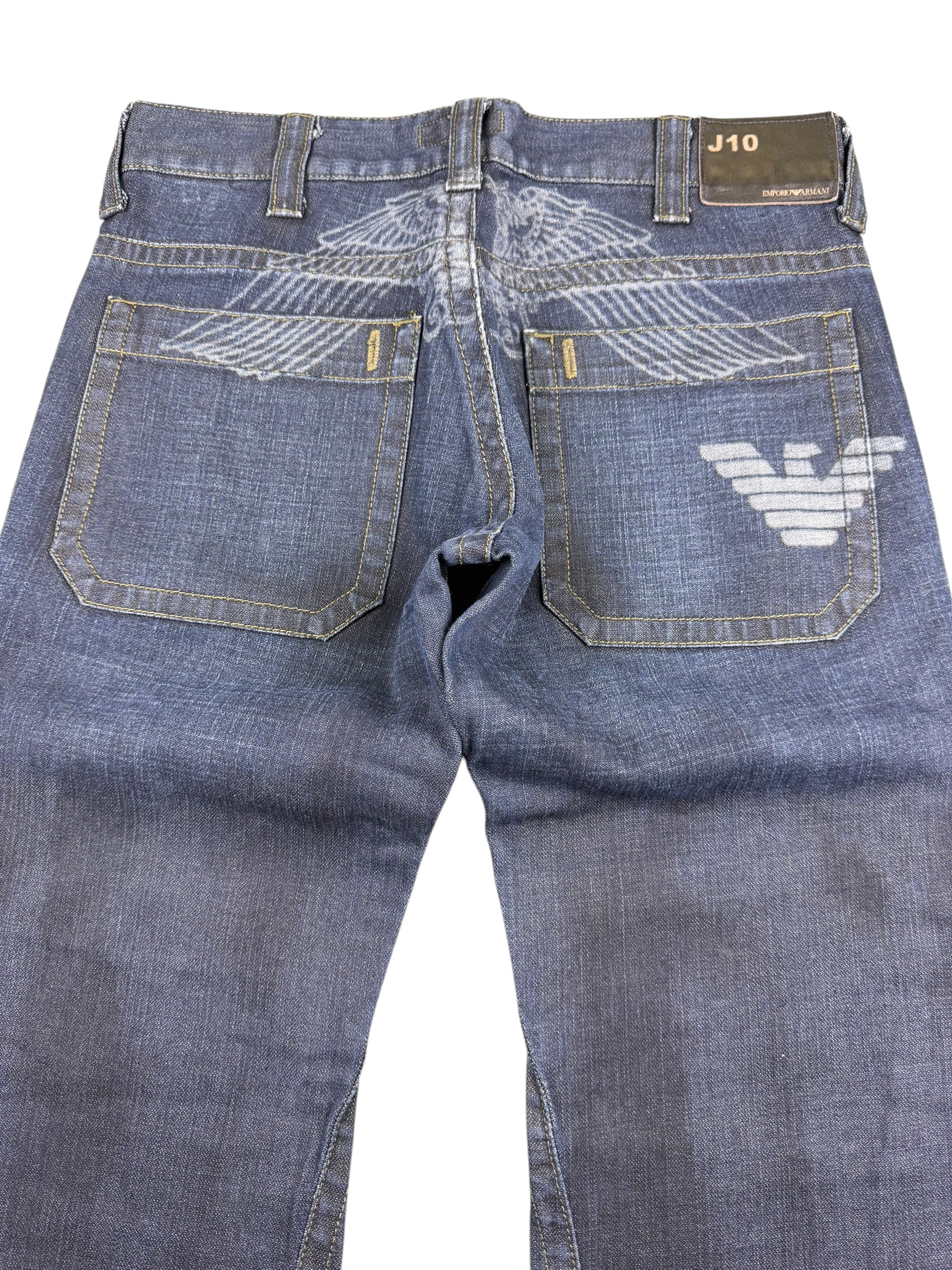 Armani Big Logo Bootcut Jeans (S)