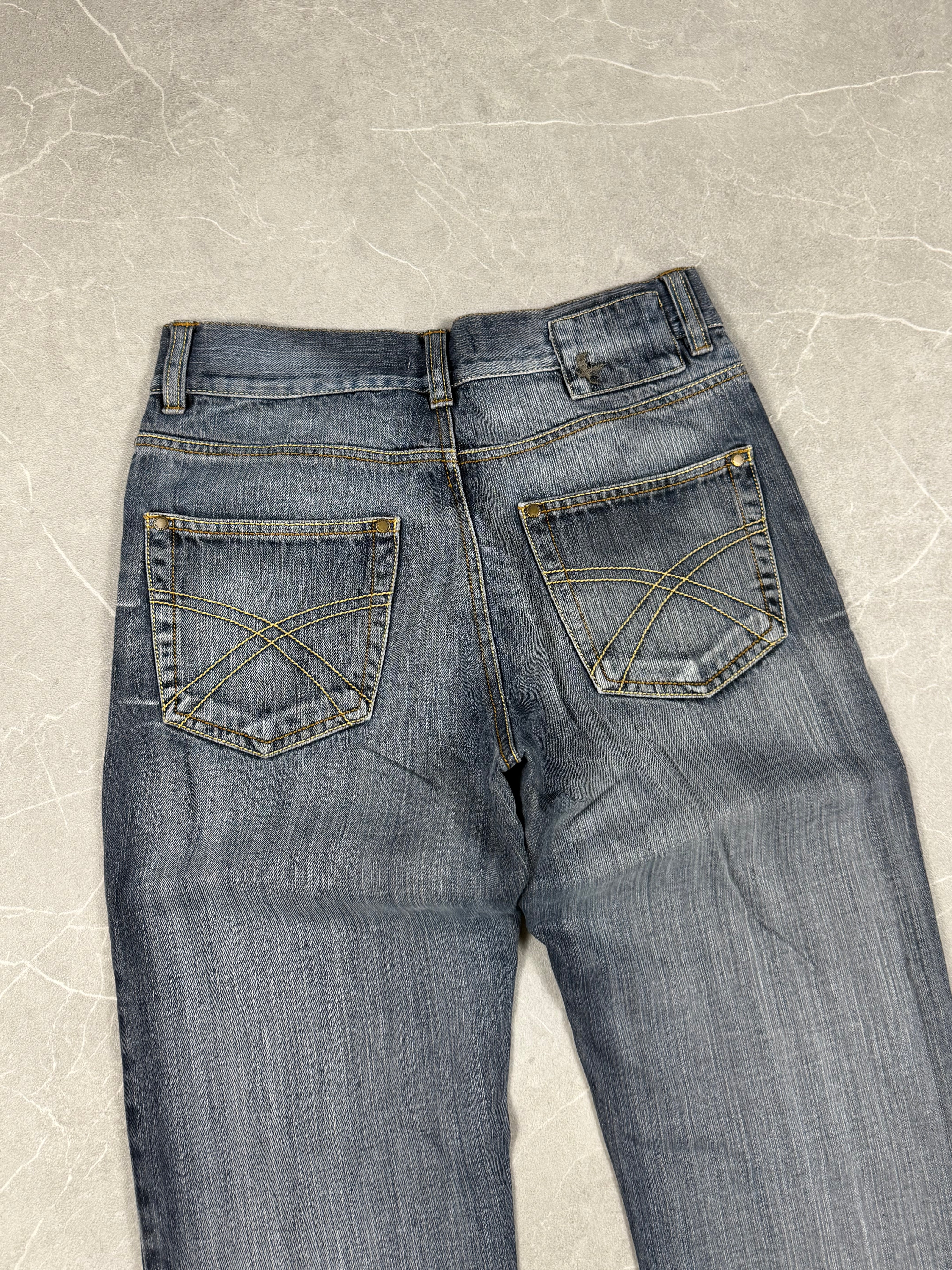 Vintage washed Straight Jeans (XS-S)