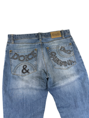 Dolce Gabbana vintage Big Logo Bootcut Jeans (L)