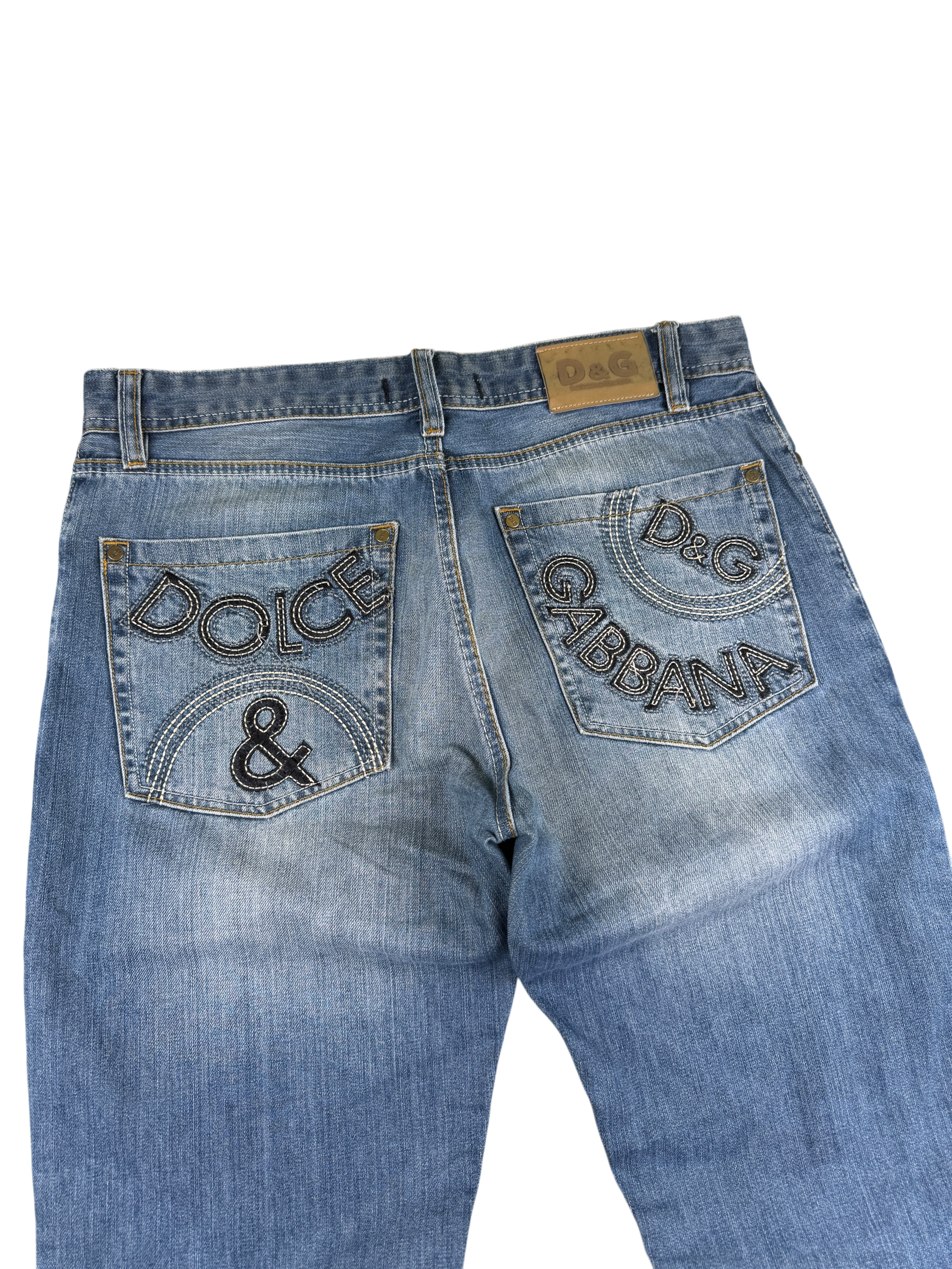 Dolce Gabbana vintage Big Logo Bootcut Jeans (L)
