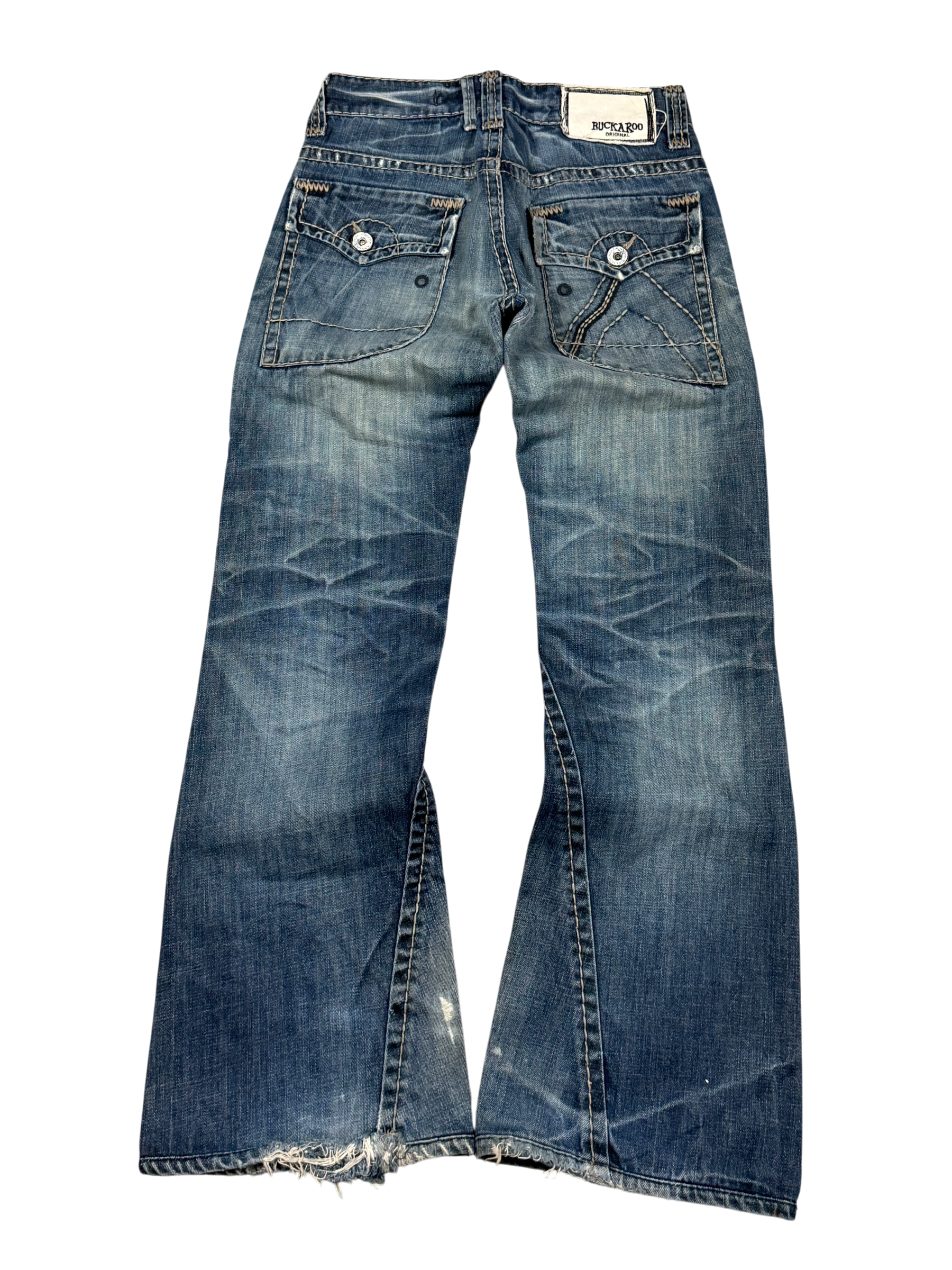 Crazy washed Flared/Bootcut Jeans (XS)