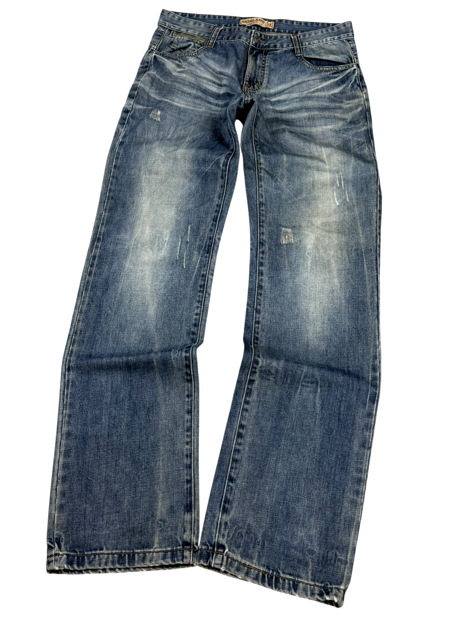 Washed Straightfit Jeans (S-M)