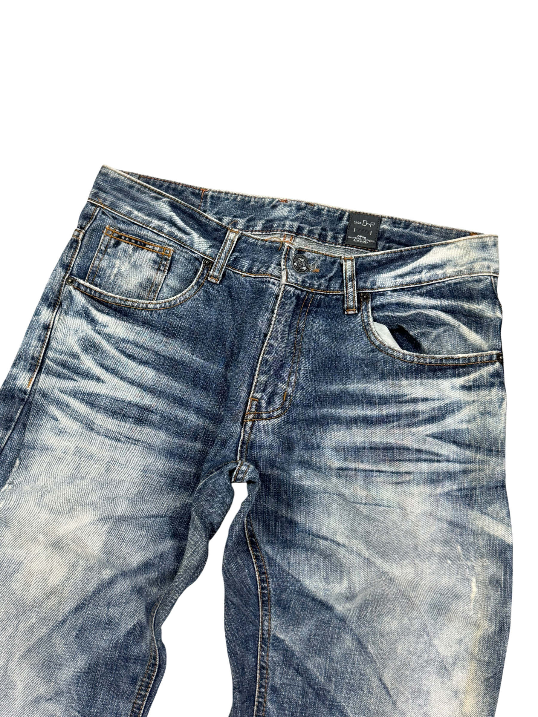 Ultra Washed Straight-Fit Jeans (XS-S)