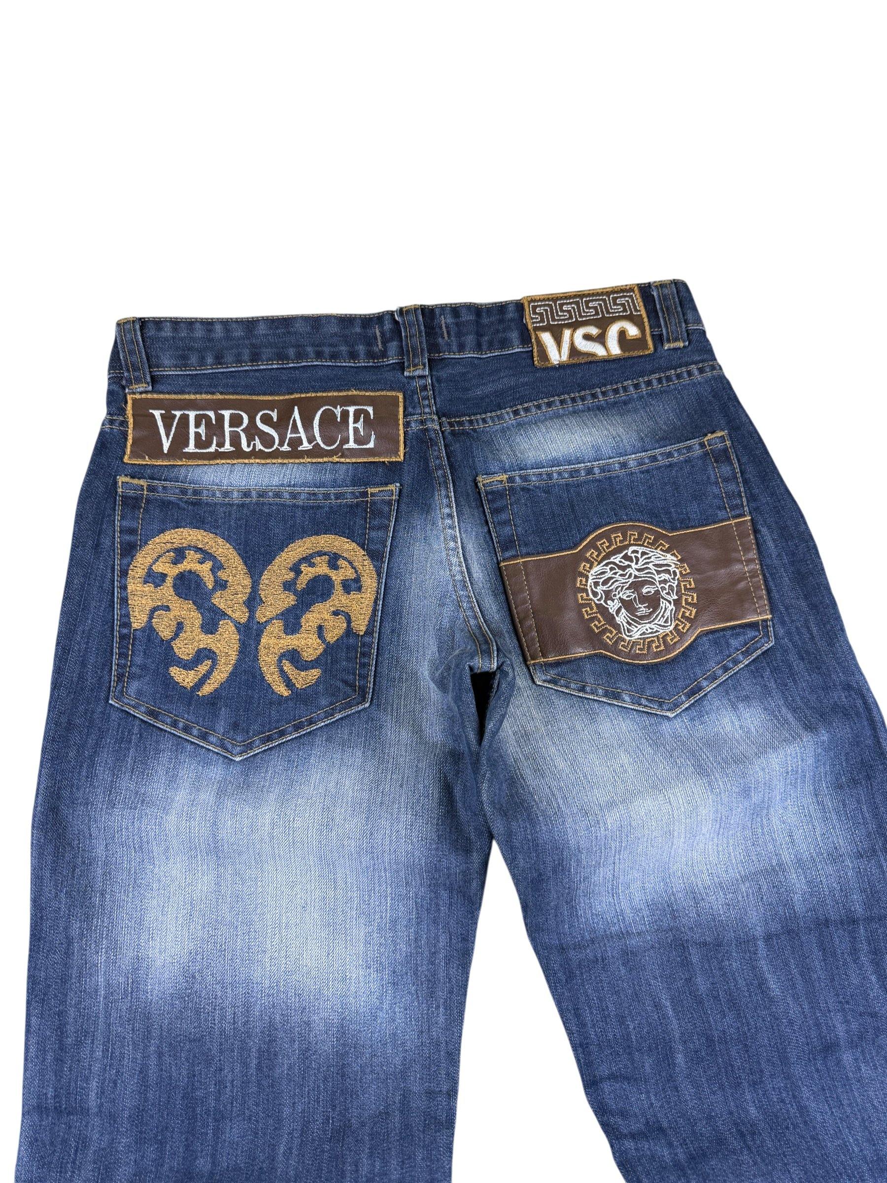 Versace vintage Big Logo Bootcut Jeans (S)