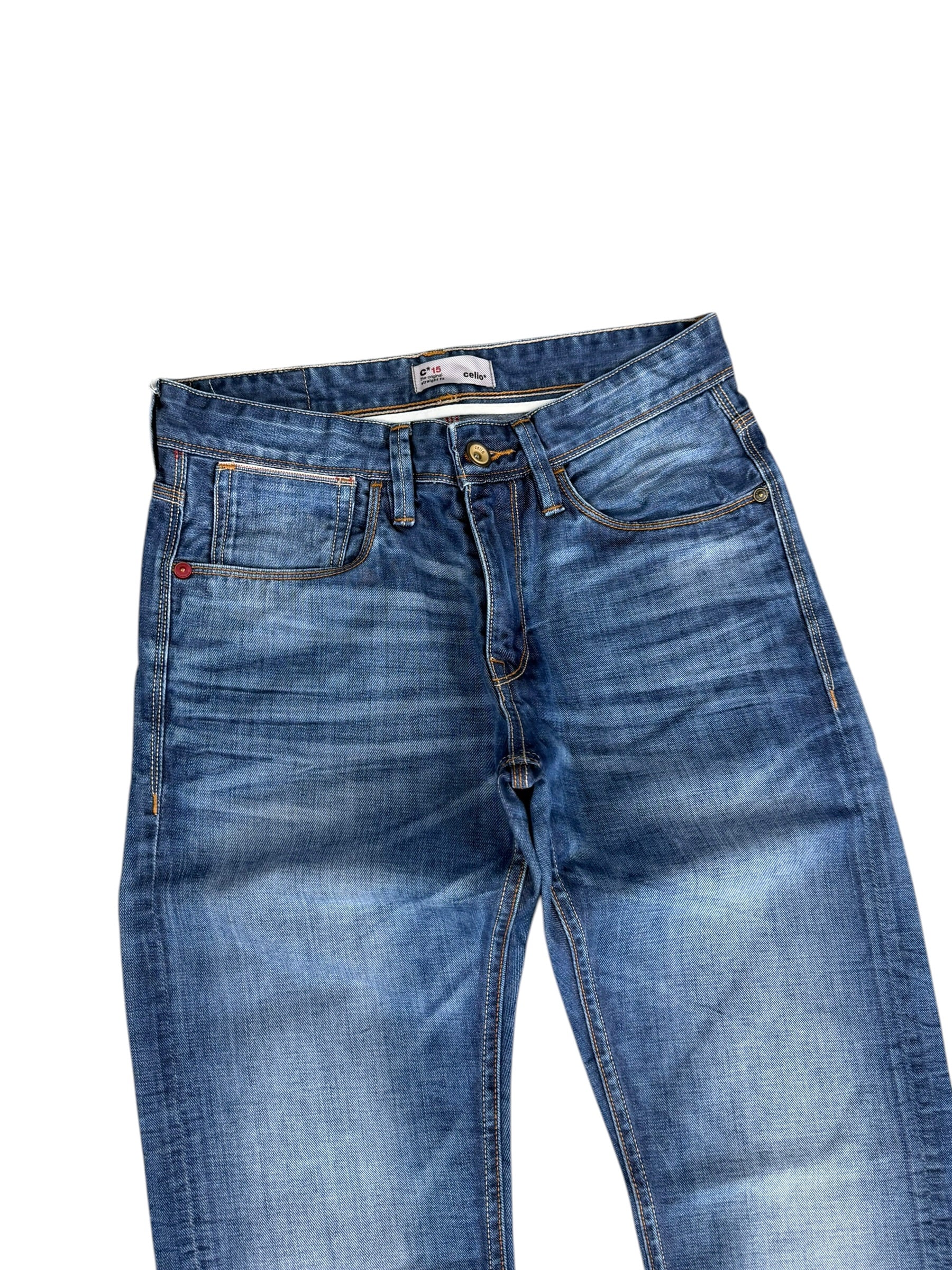 Vintage Washed Slim/Straight Jeans (XS)