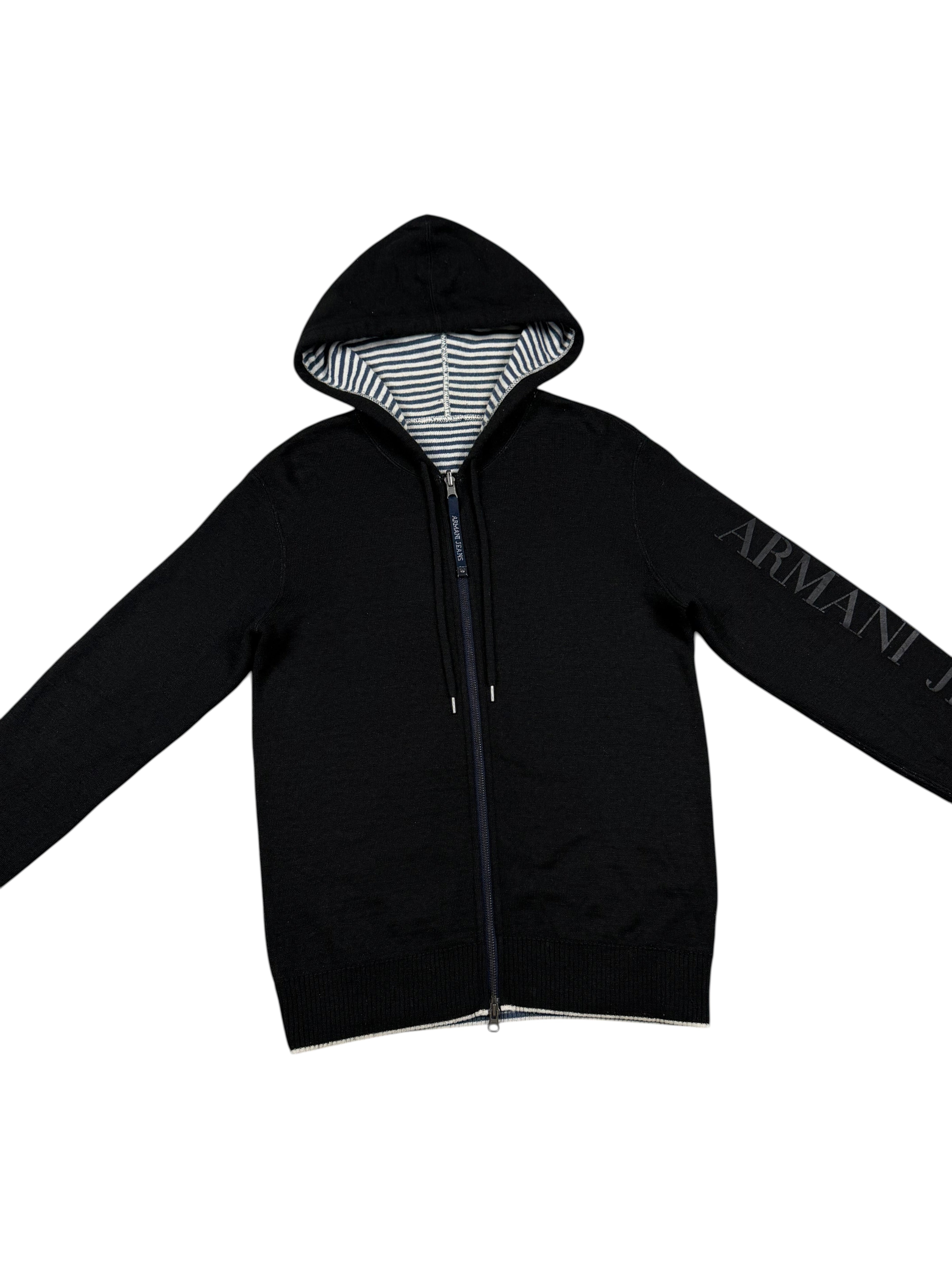 Rare Armani Reversible Zip Hoodie (S)