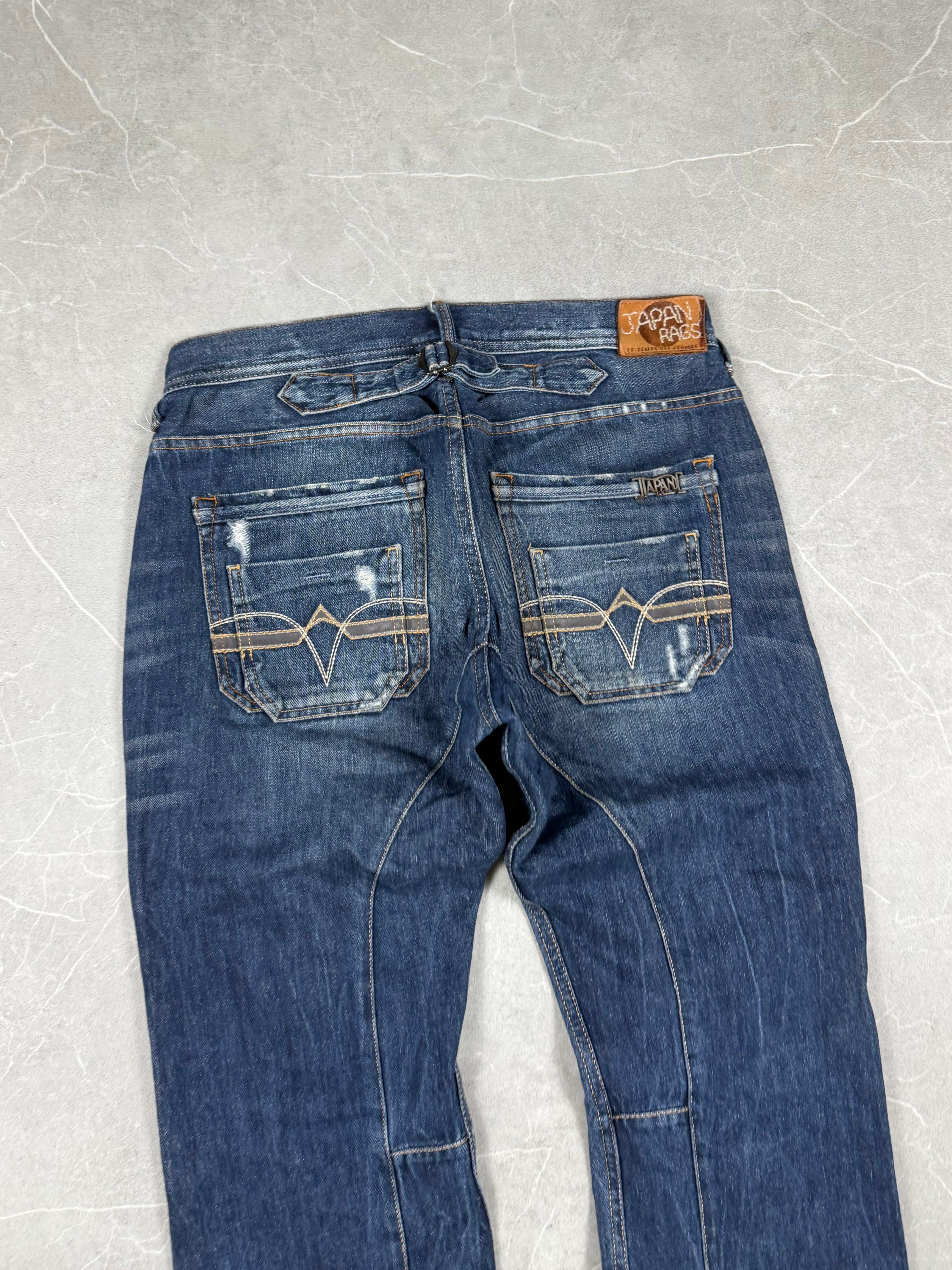 Vintage Japan Rags Straight Jeans (M-L)