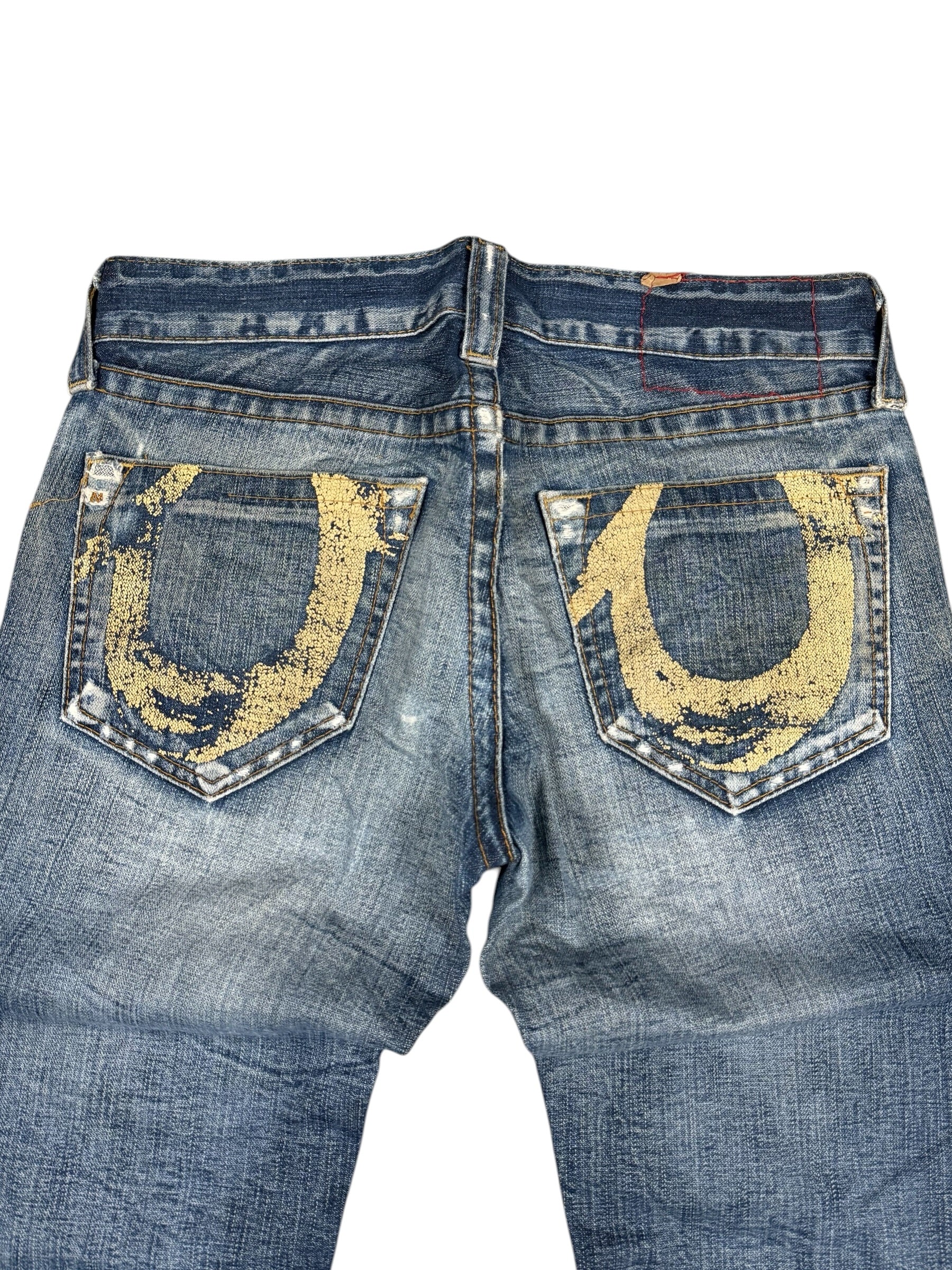True Religion washed Bootcut Jeans (M)