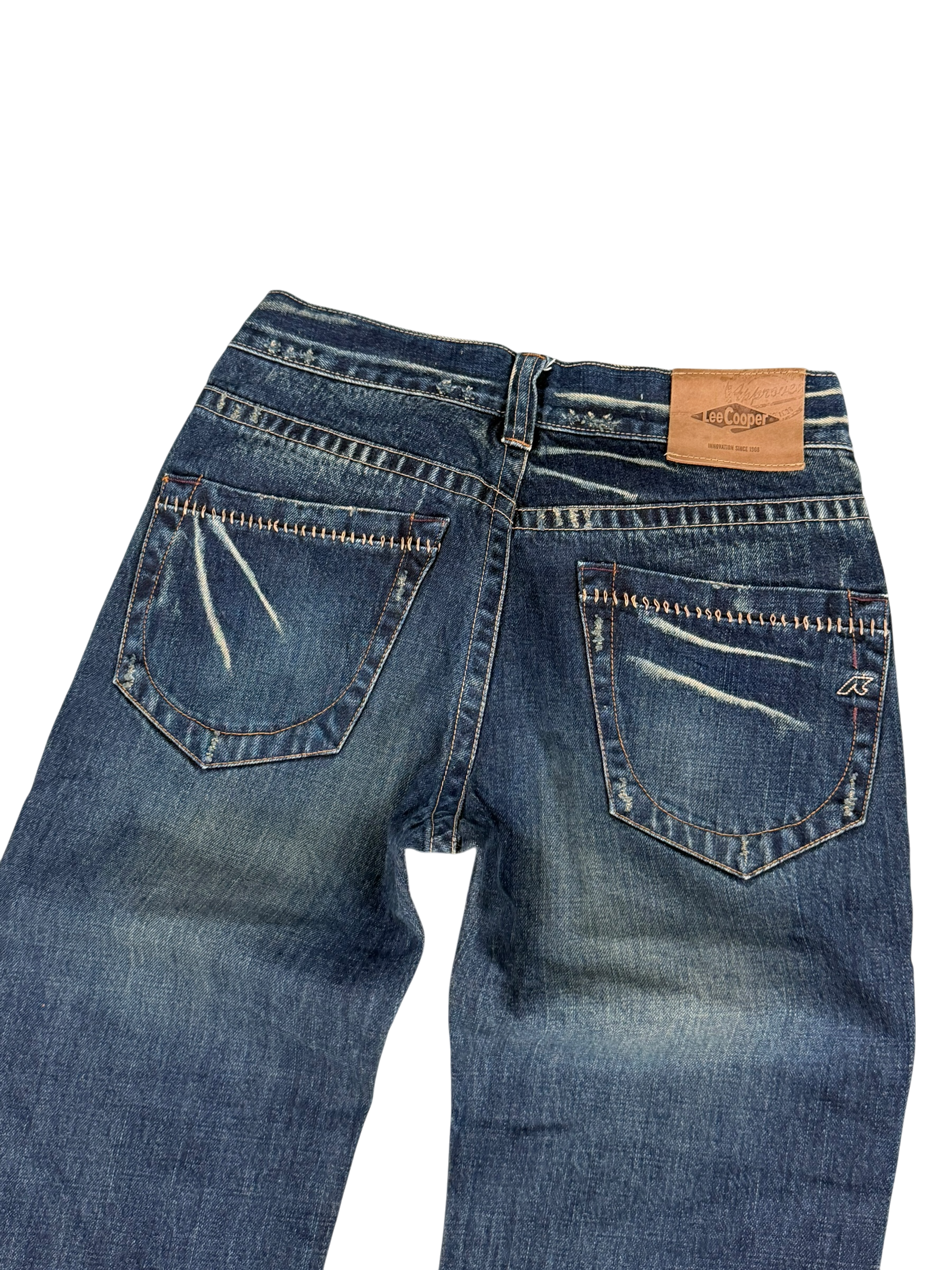 Washed Straight Jeans (XS)