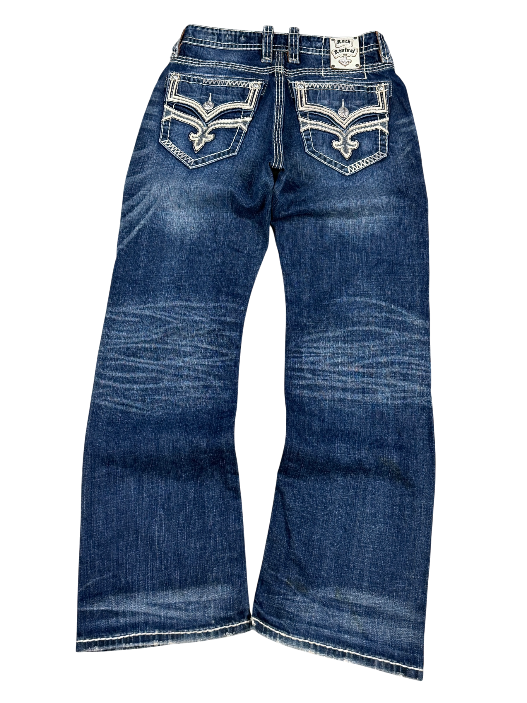 Rock Revival Washed Bootcut Jeans (S-M)