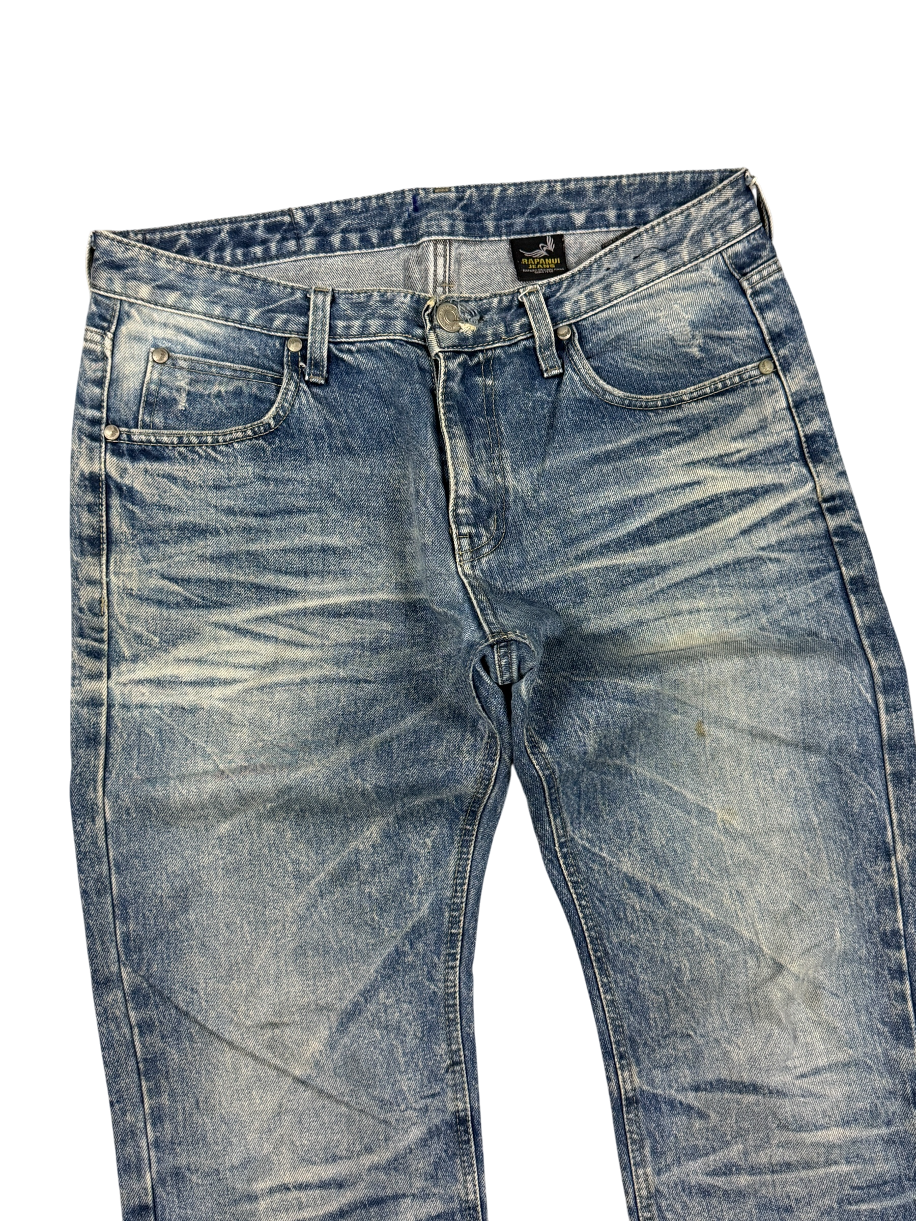 Washed Straight Jeans (S)