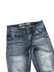 Vintage Washed Straight Jeans (XS-S)