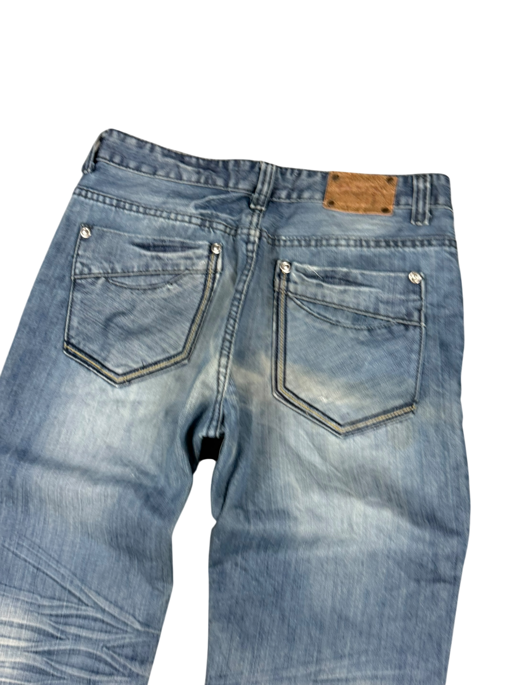 Washed Straight Fit Jeans (S)