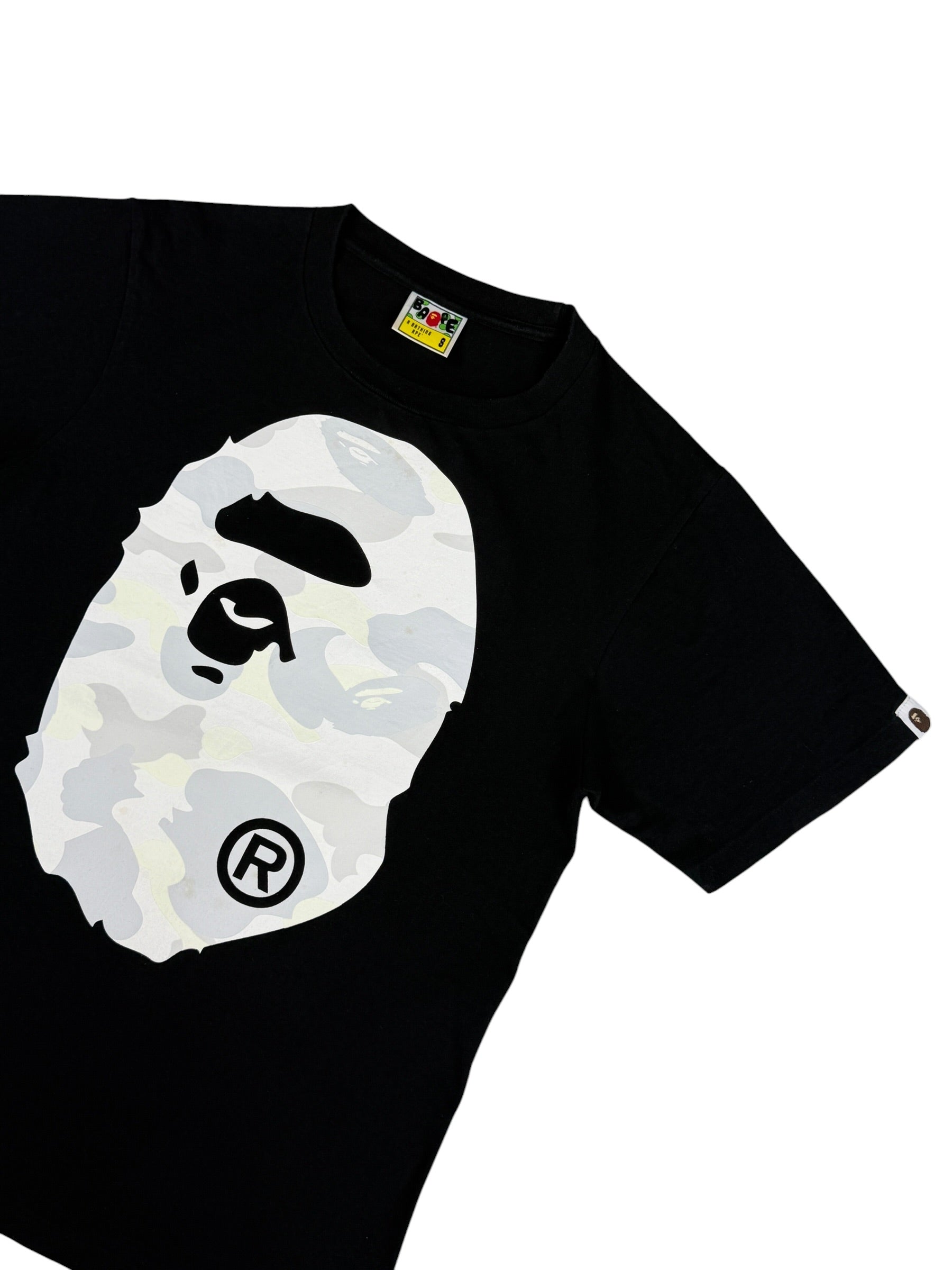 Bape camo Big ape head „Glow in the dark“ Tshirt (S)