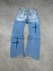 Dolce Gabbana Big Logo Bootcut  Jeans (S-M)