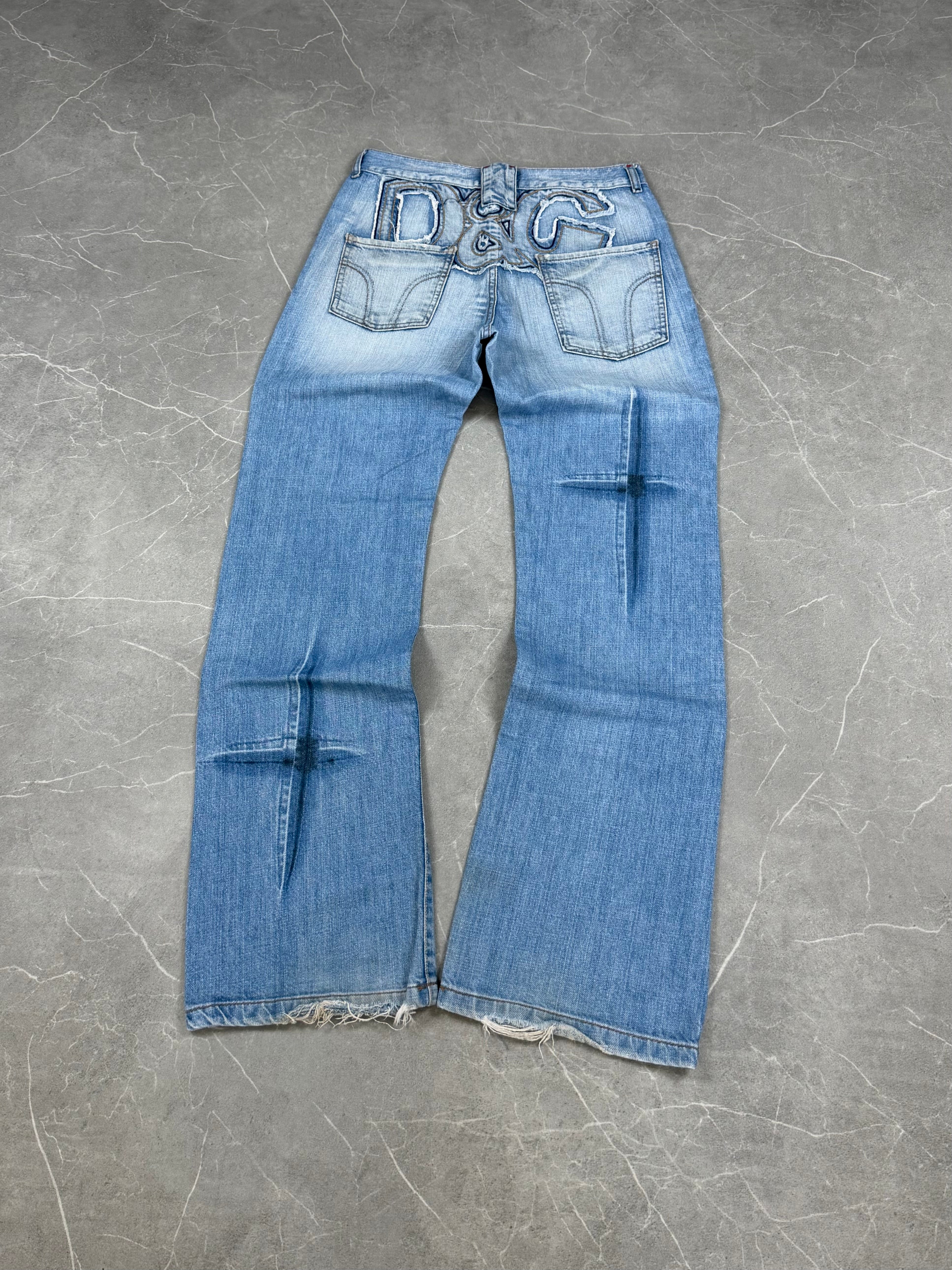 Dolce Gabbana Big Logo Bootcut  Jeans (S-M)