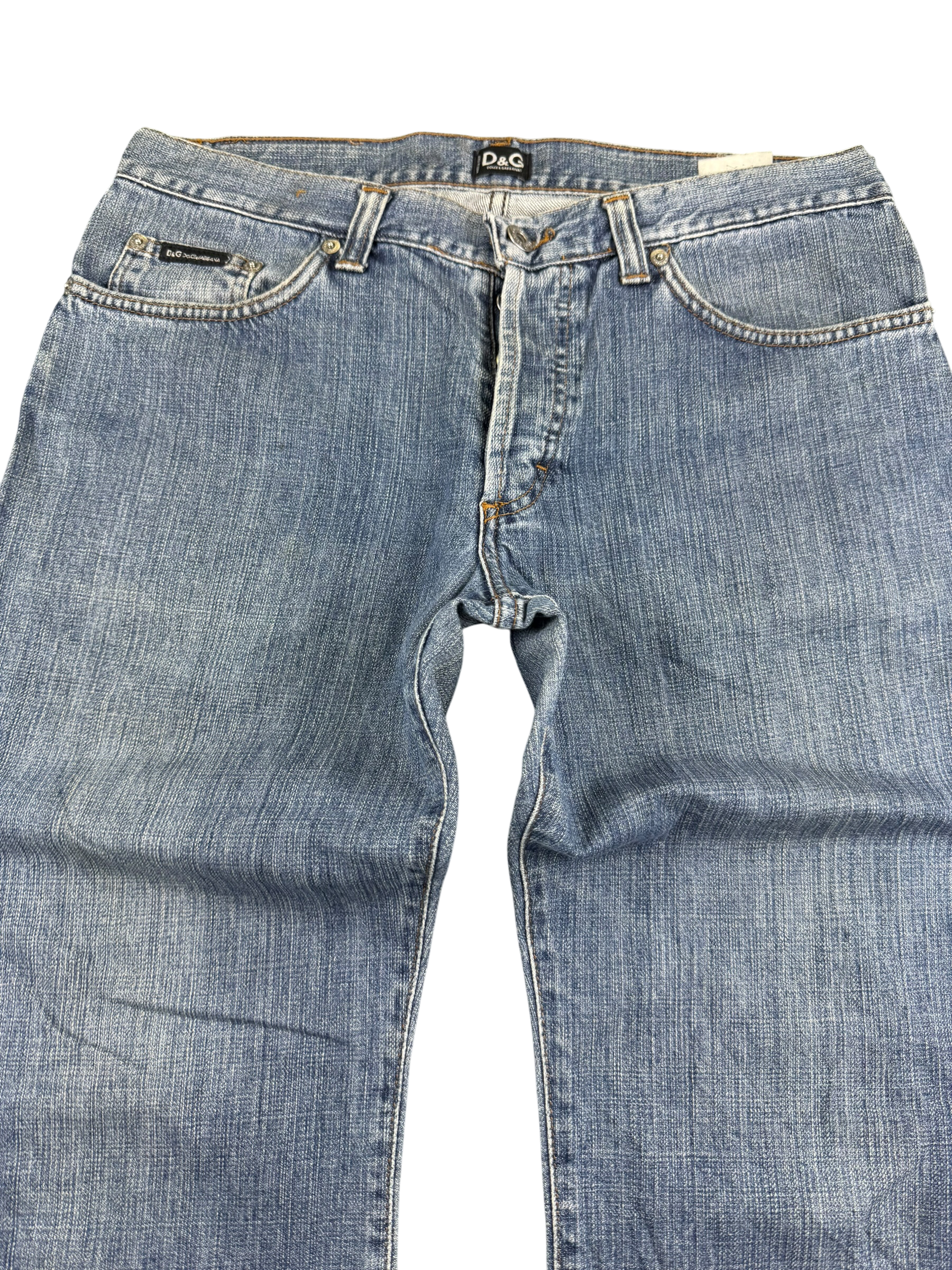 Dolce Gabbana Bootcut Big Logo Jeans  (S)